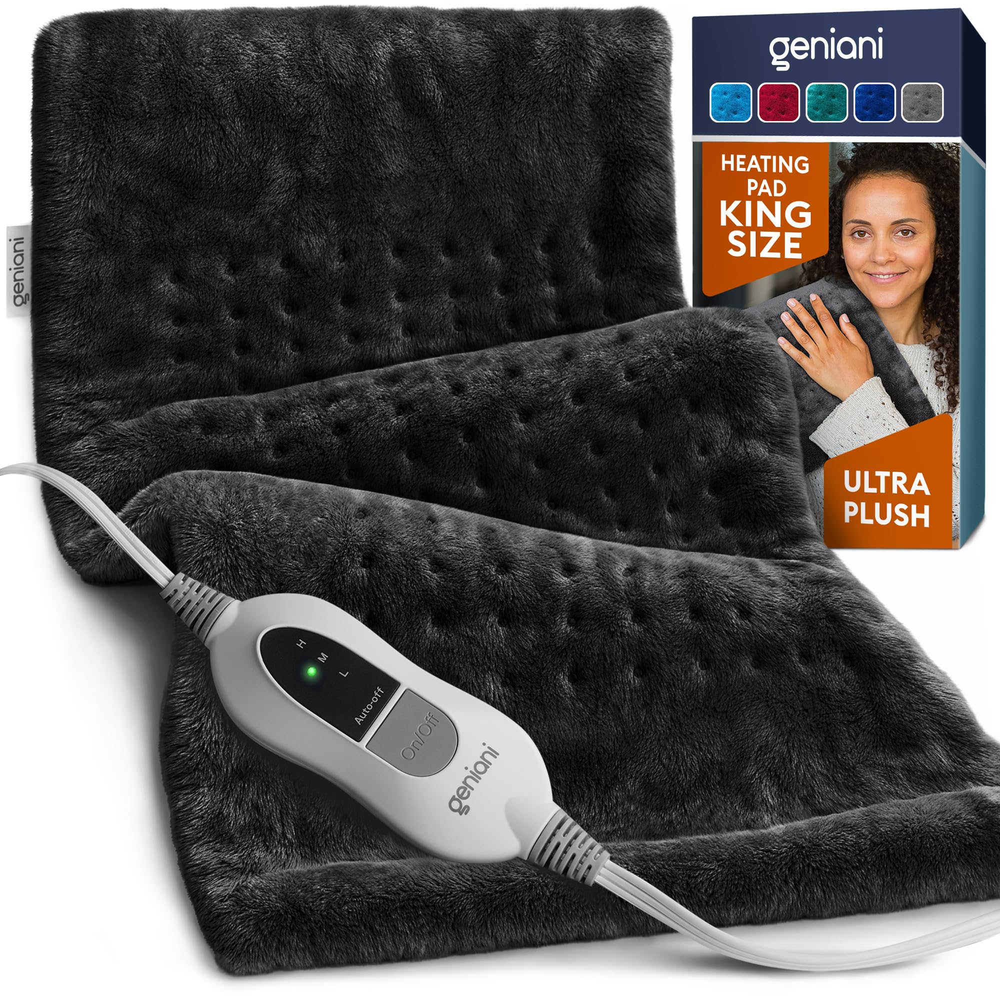 Geniani Large Electric Heating Pad for Pain Relief