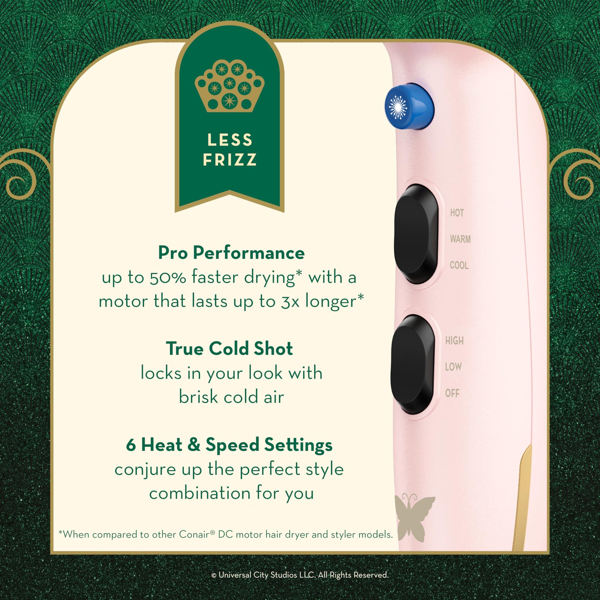 InfinitiPRO Hair Dryer With Diffuser For Faster Drying