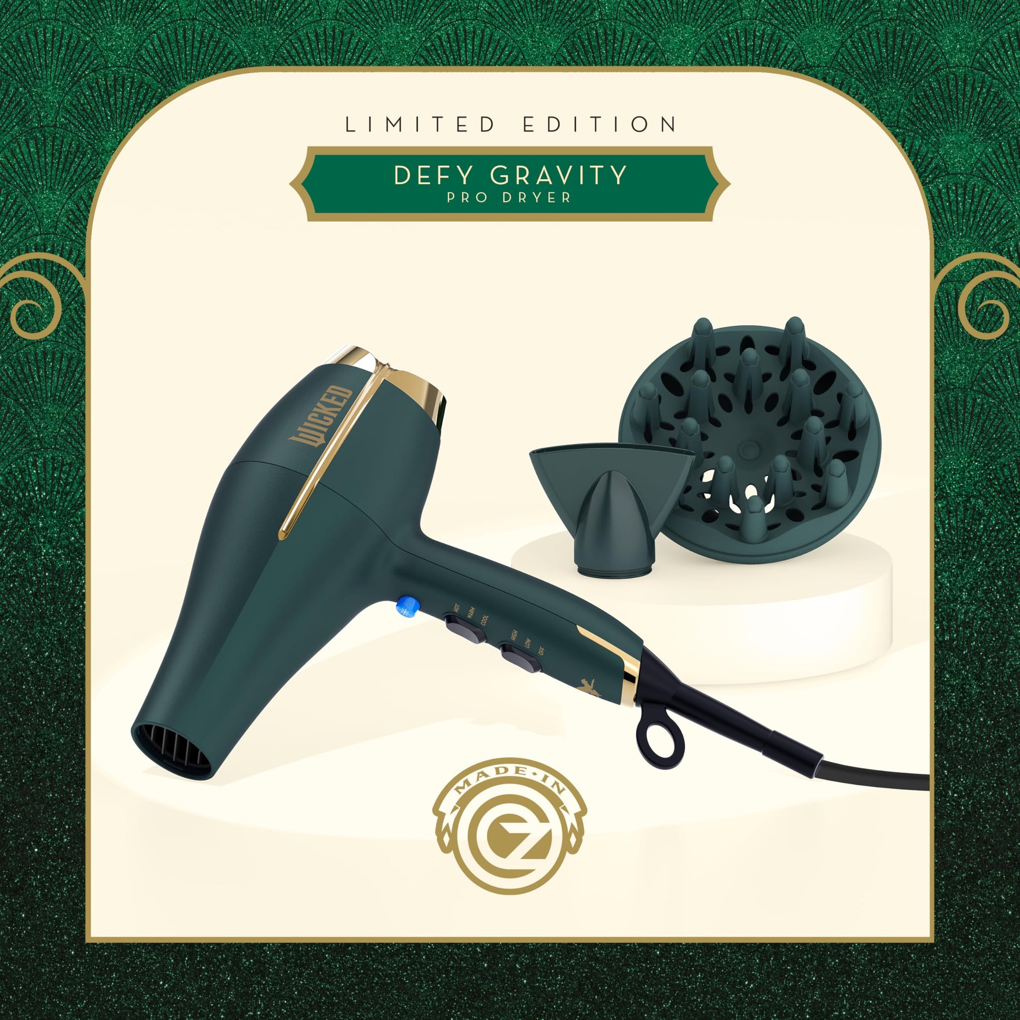 InfinitiPRO Hair Dryer With Diffuser For Faster Drying