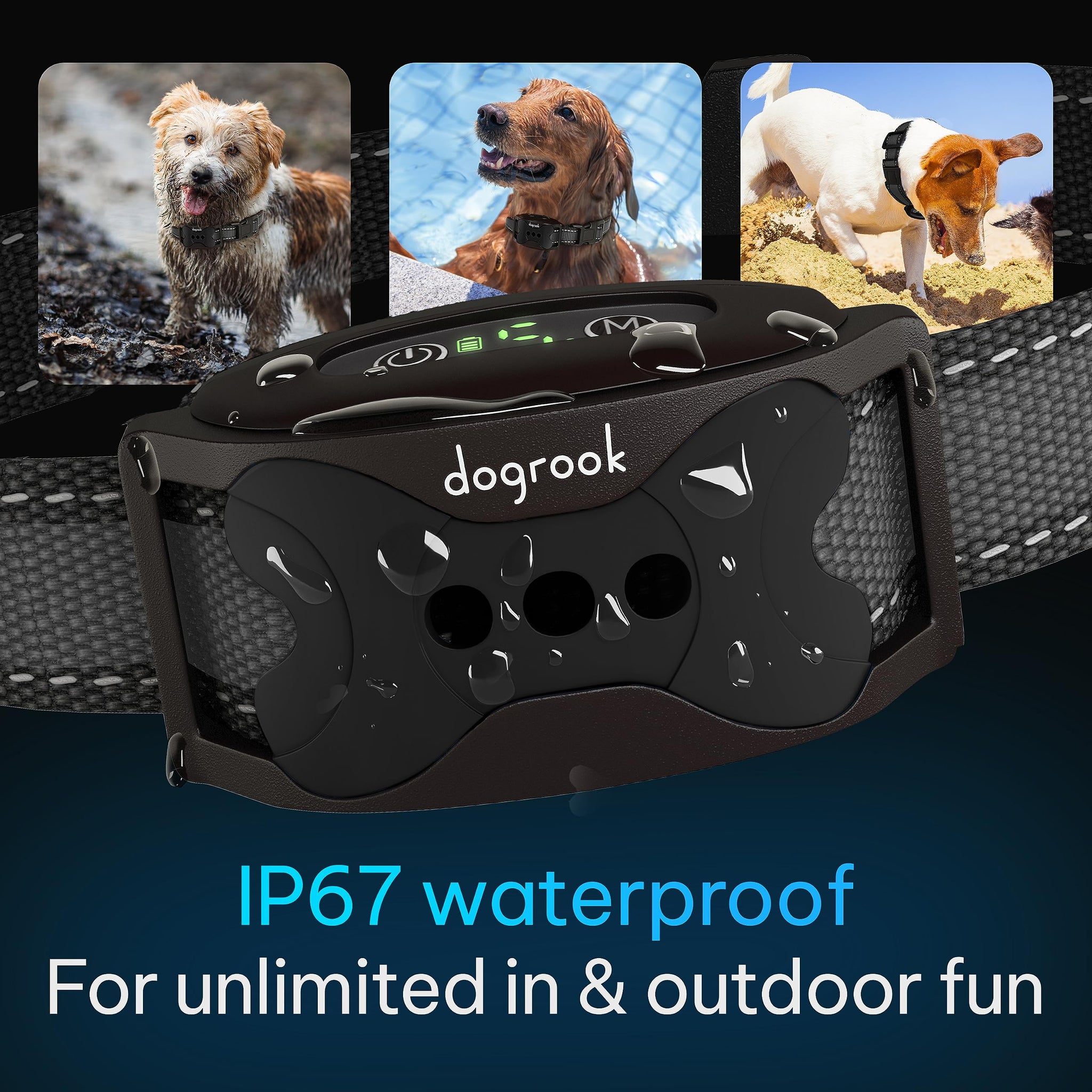 Rechargeable Dog Bark Collar with Beep and Vibration