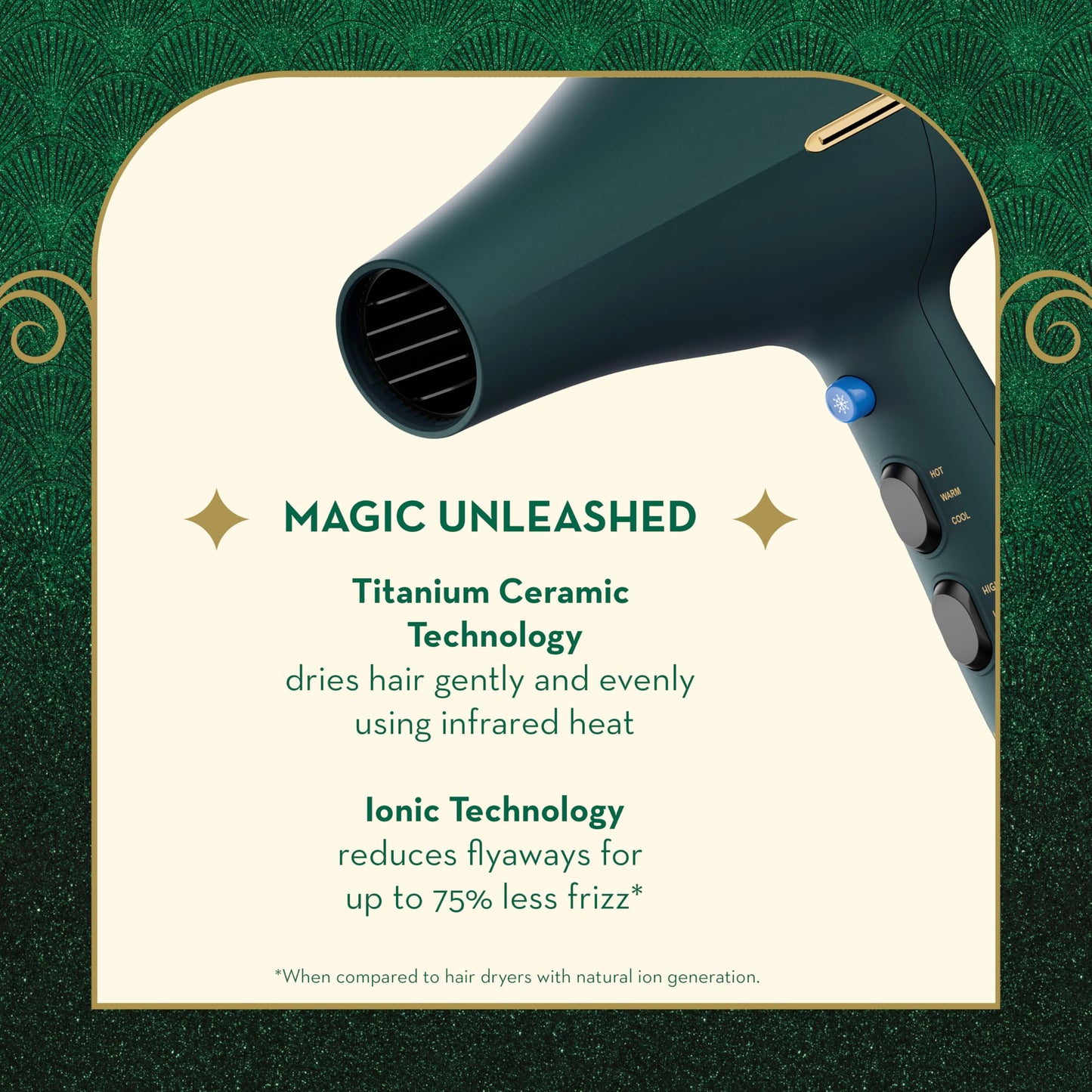 InfinitiPRO Hair Dryer With Diffuser For Faster Drying