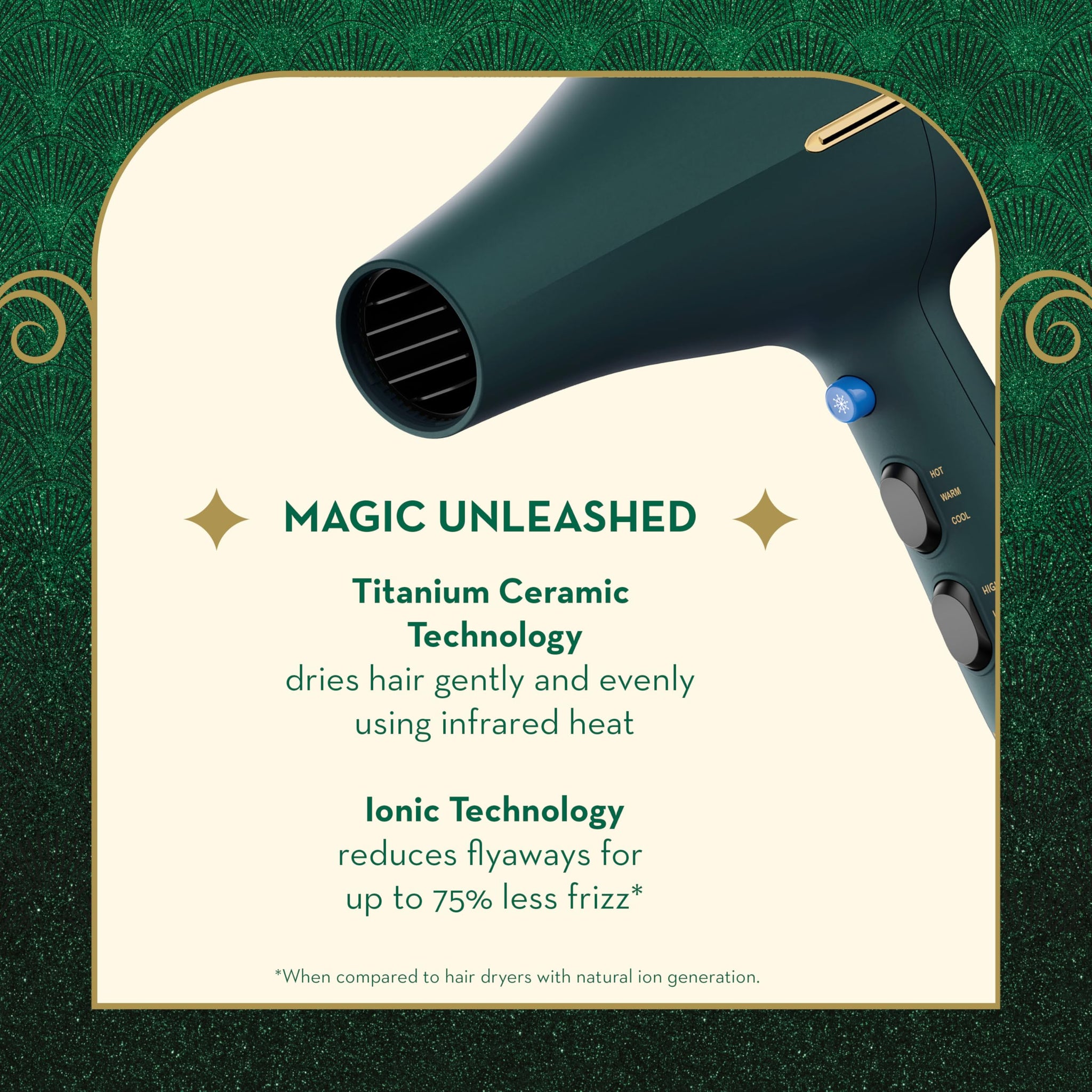 InfinitiPRO Hair Dryer With Diffuser For Faster Drying