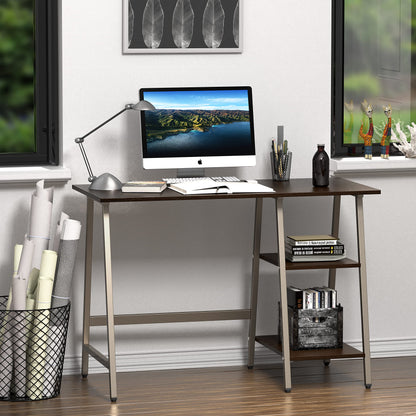 SHW 43 Inch Home Office Desk with Open Storage