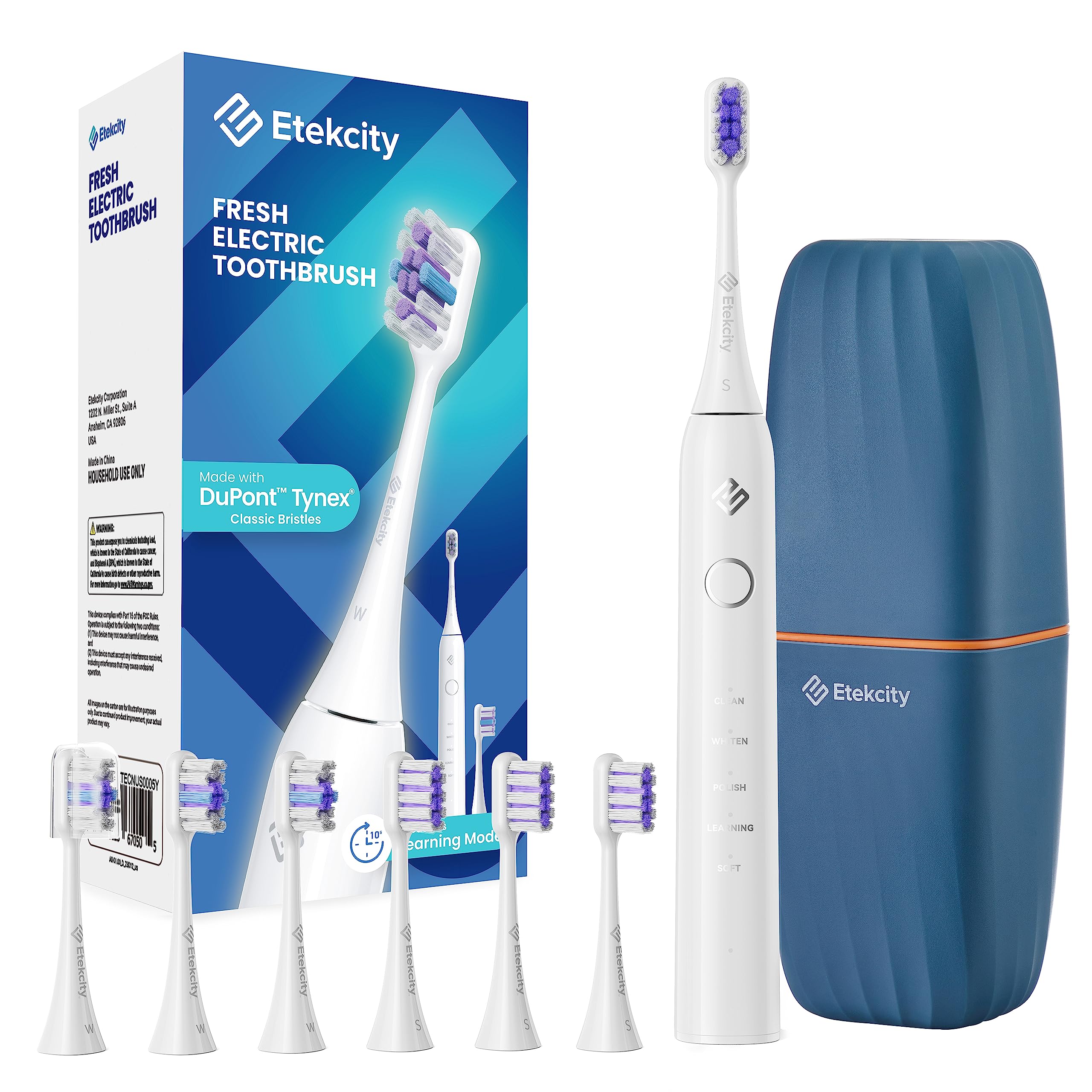 Etekcity Sonic Electric Toothbrush with Learning Mode