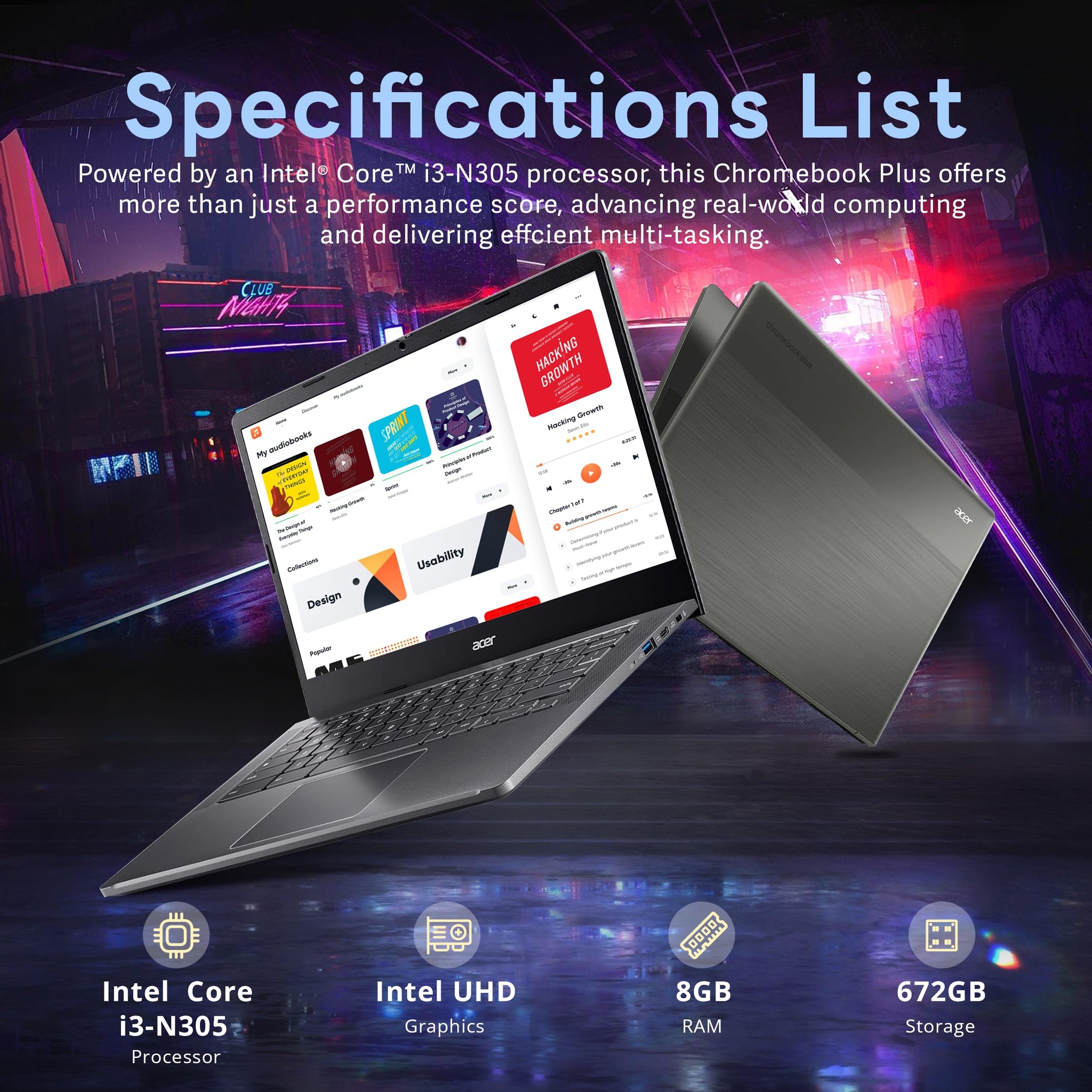 Acer Chromebook 315 Laptop With Full HD Display