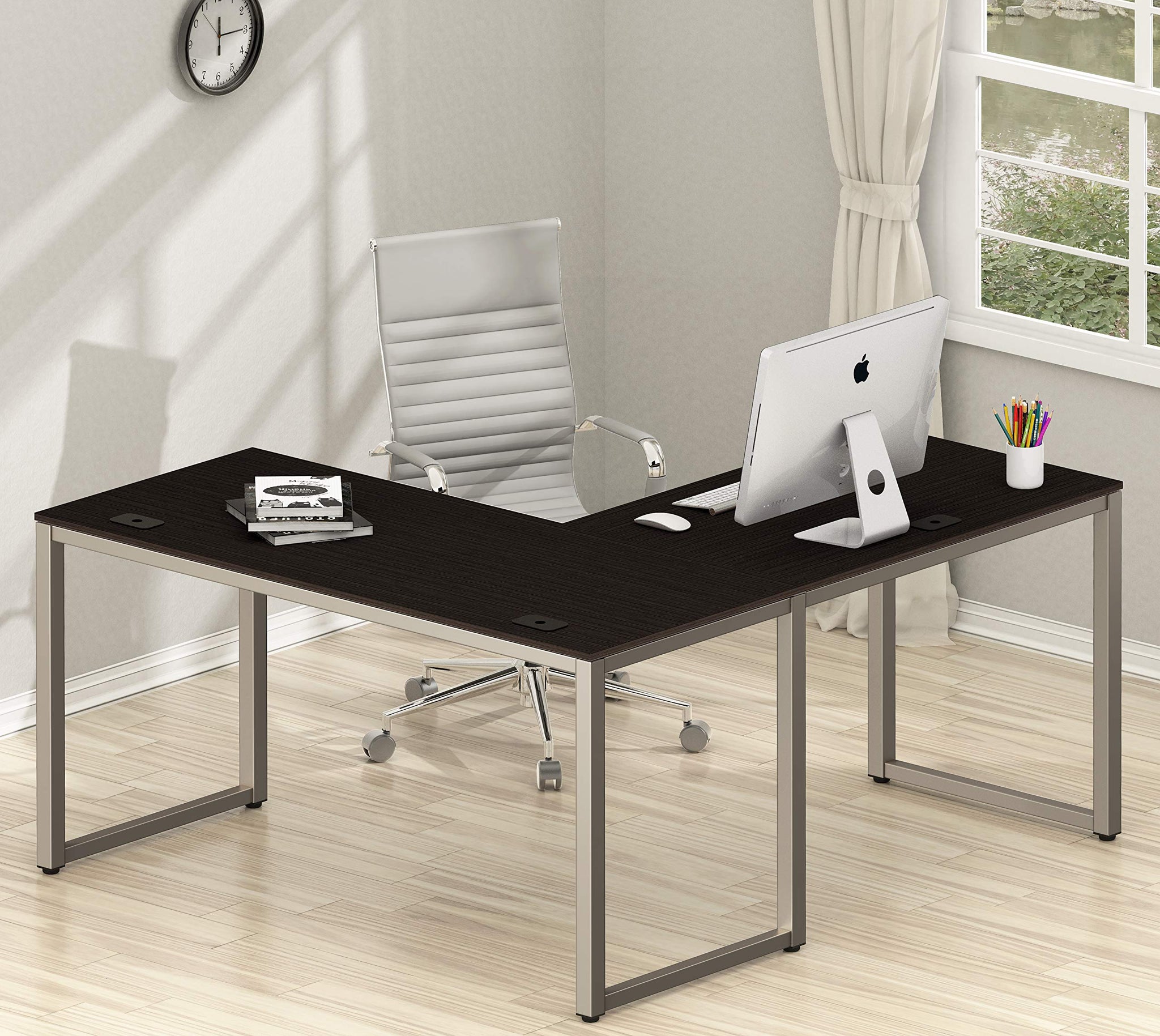 Commercial-Grade L-Shape Corner Desk for Efficient Workspaces