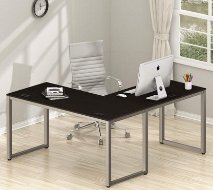 Commercial-Grade L-Shape Corner Desk for Efficient Workspaces