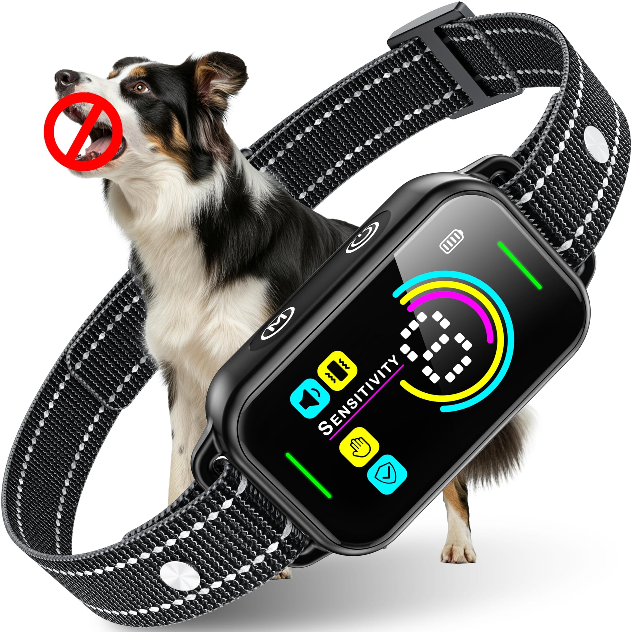 Smart Rechargeable Bark Collar for Dogs with Adjustable Sensitivity