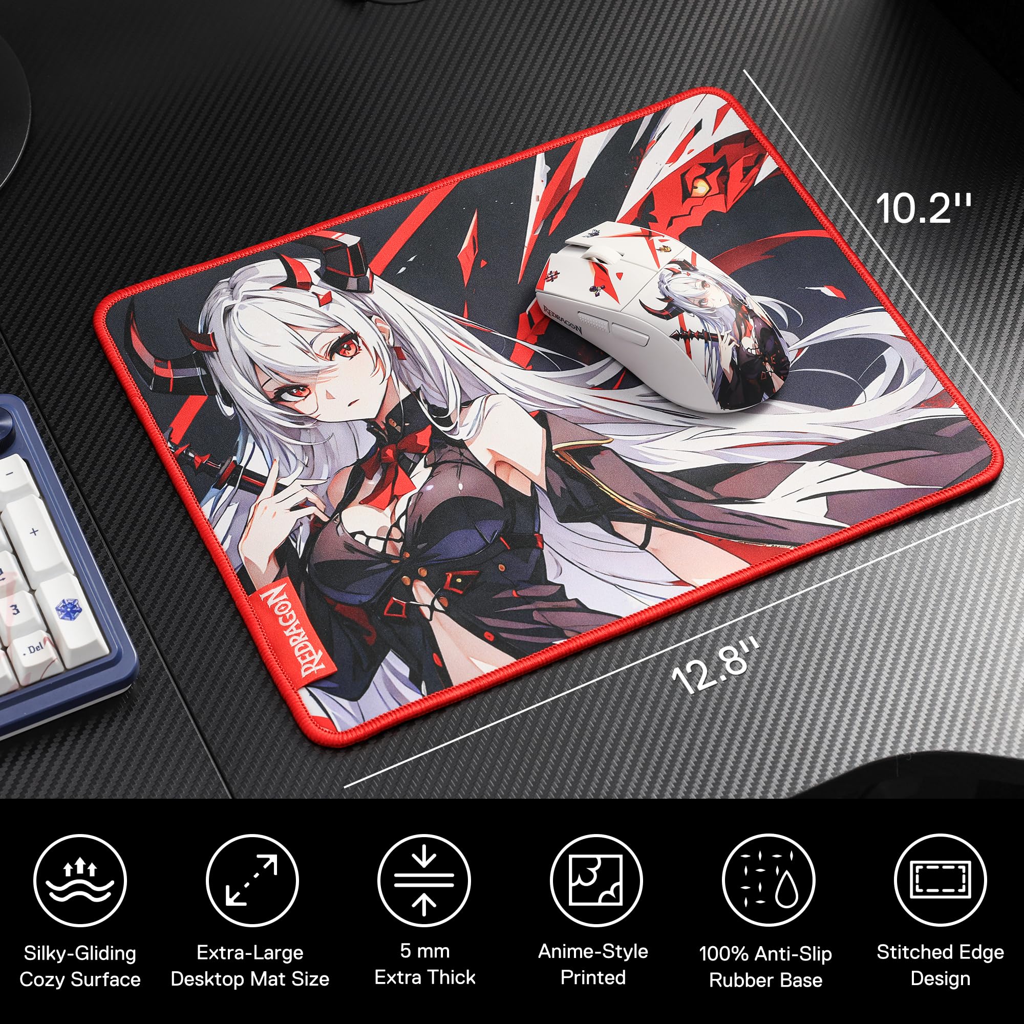 Redragon Anime Gaming Mouse Pad With Smooth Surface