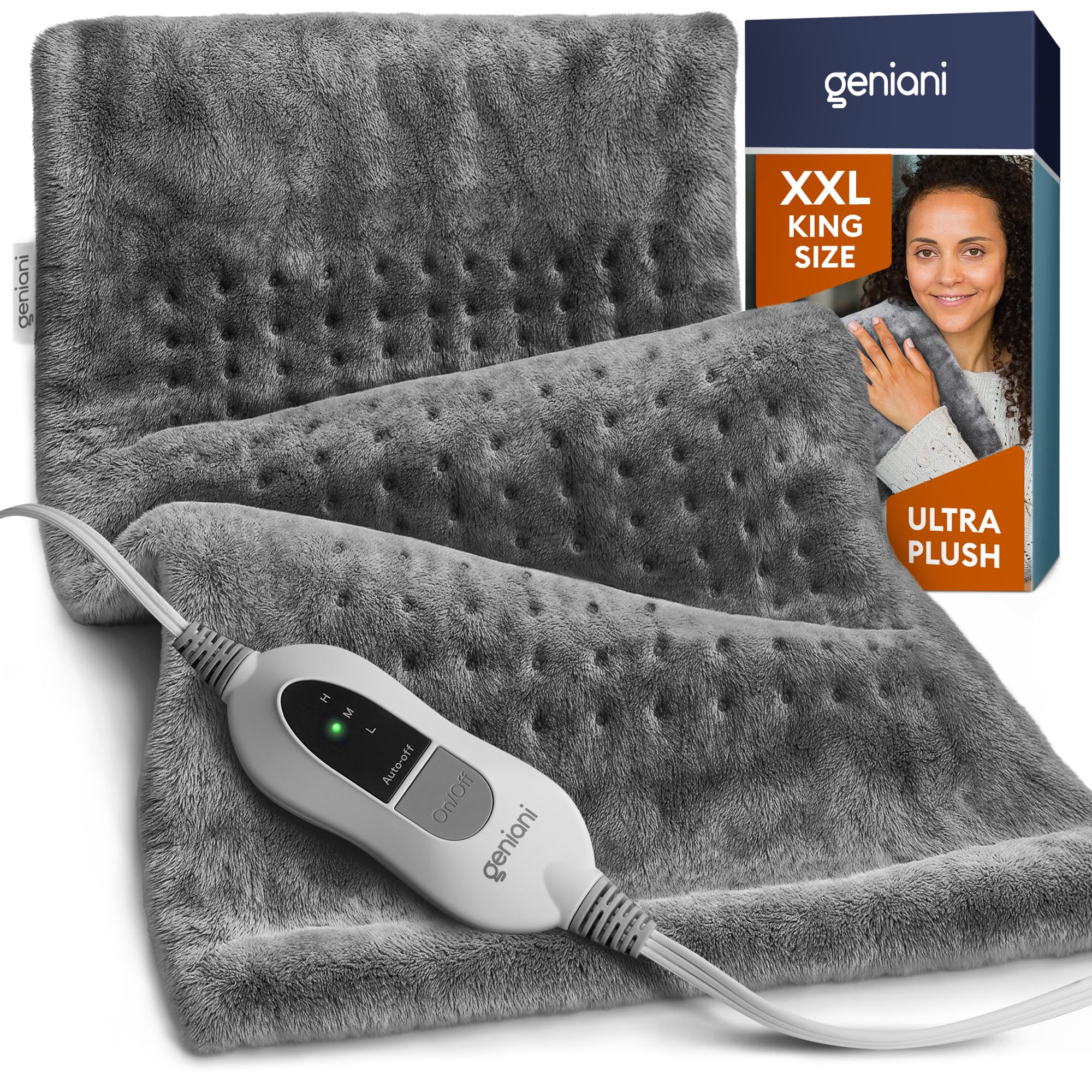 Geniani Large Electric Heating Pad for Pain Relief