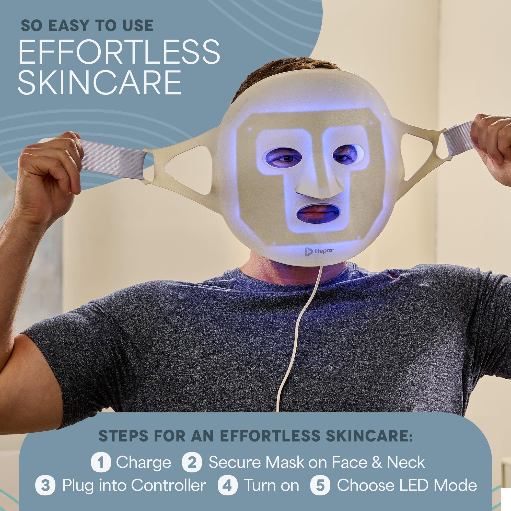Red Light Therapy Face Mask for Youthful Skin