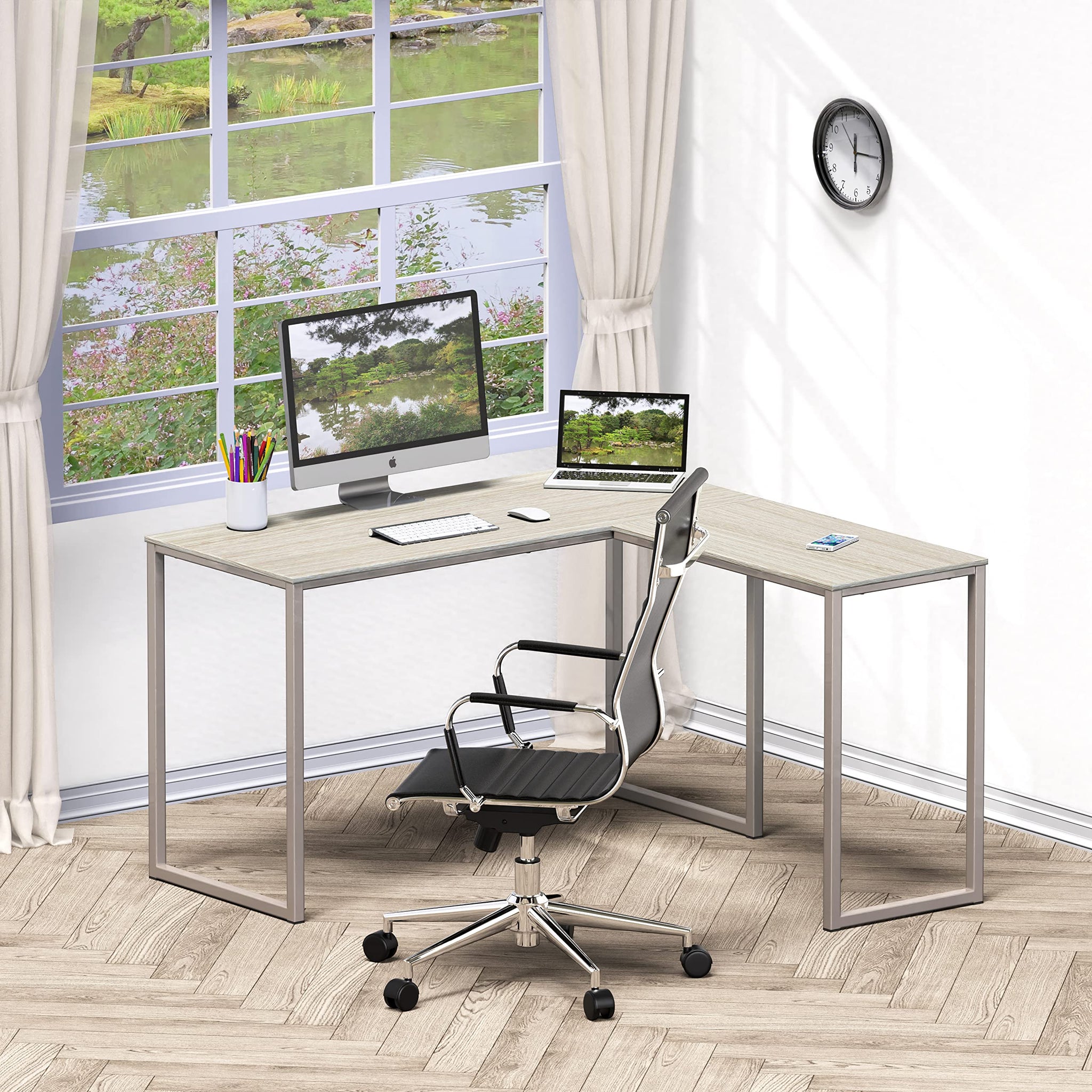 L Shape Home Office Desk for Maximal Workspace