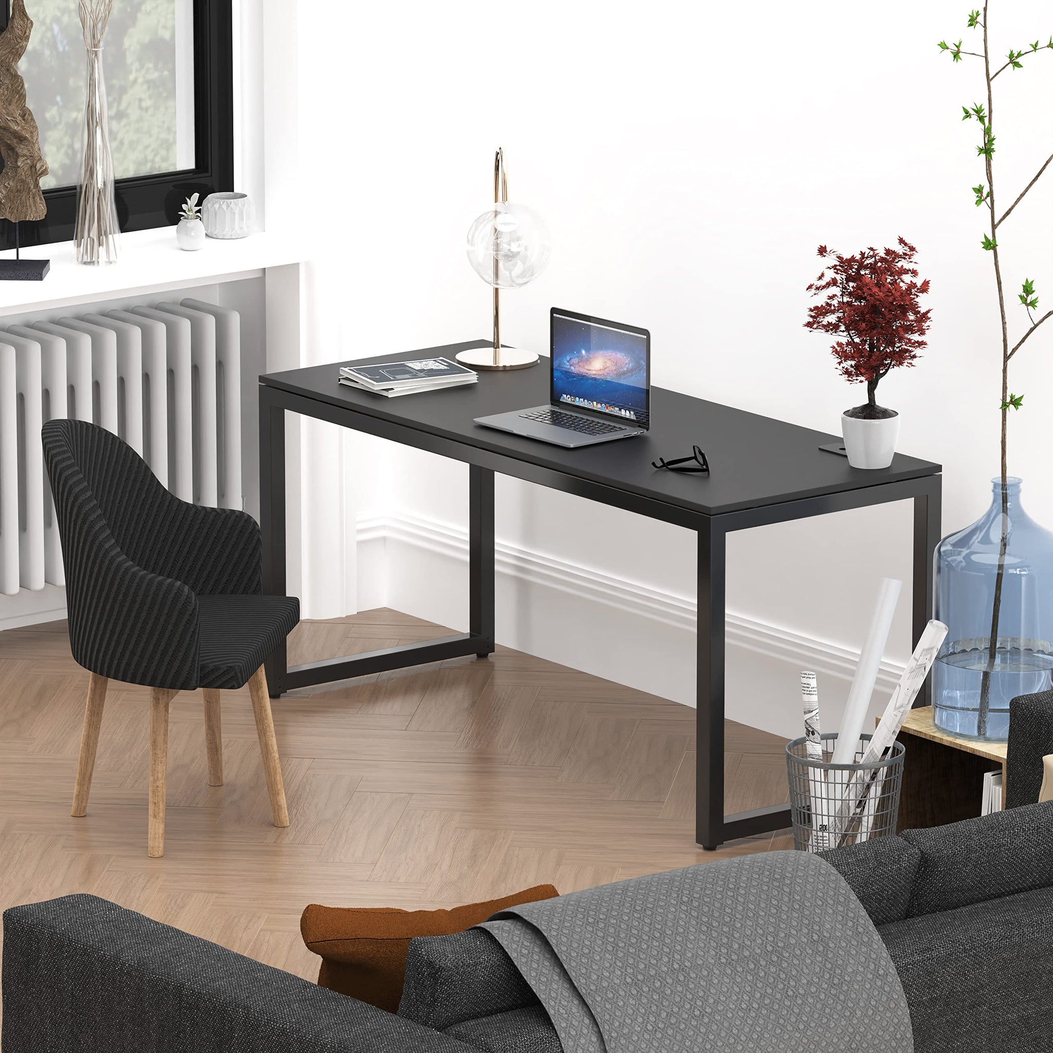 55 Inch Espresso Office Computer Desk for Professionals