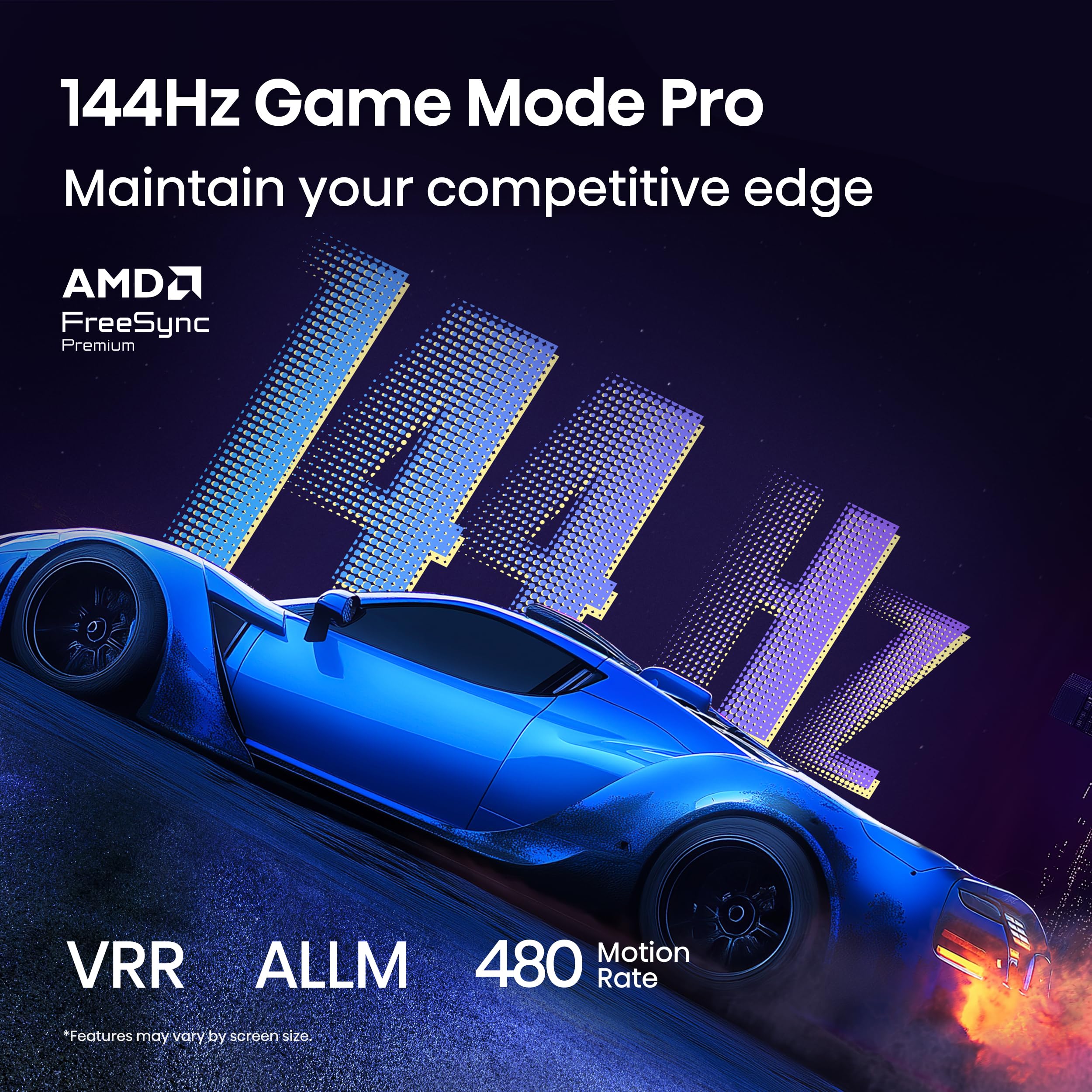 Hisense 50 Inch QLED Mini LED Smart TV with Dolby Vision