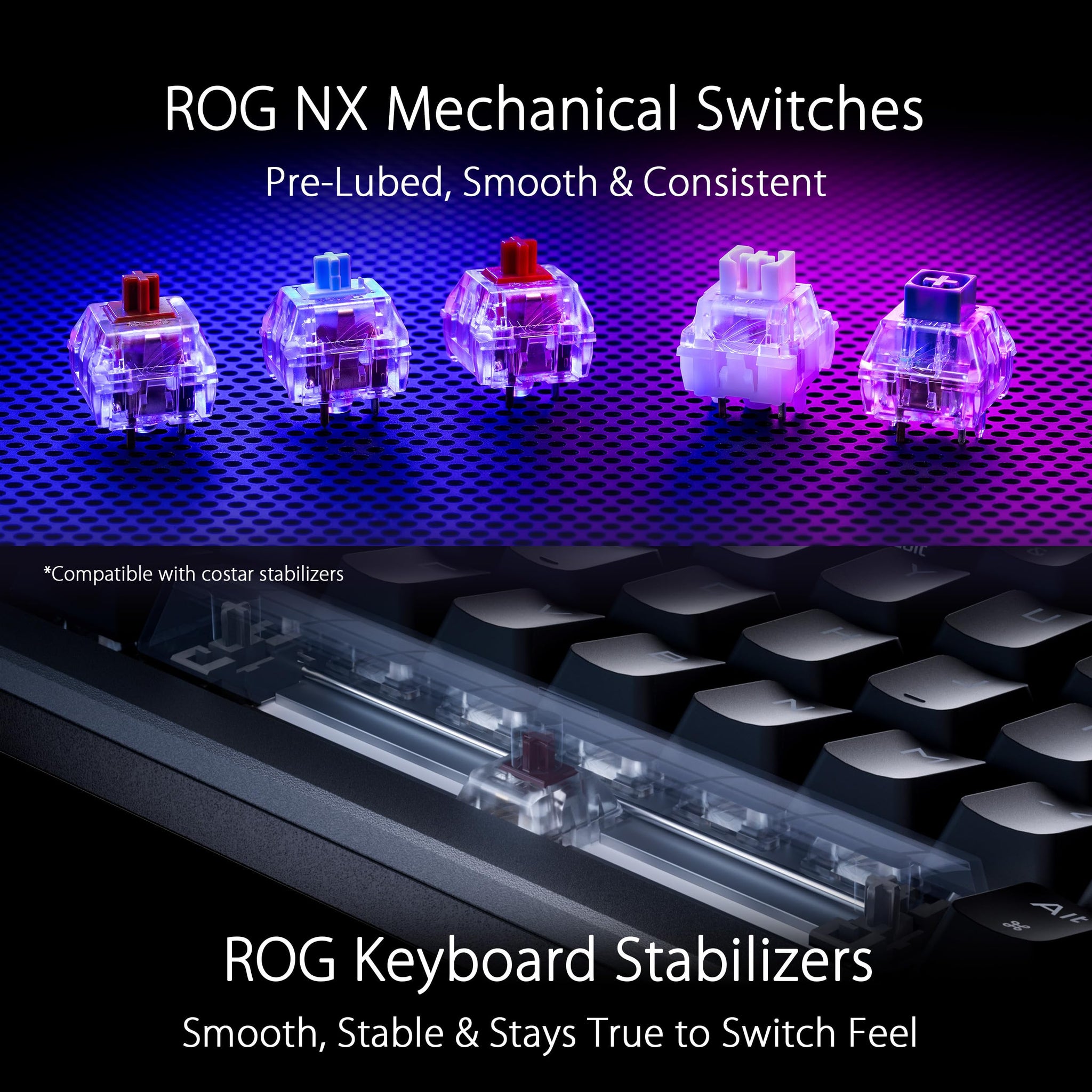 ASUS ROG Azoth Wireless Custom Gaming Keyboard Benefits