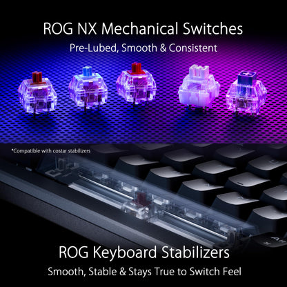 ASUS ROG Azoth Wireless Custom Gaming Keyboard Benefits