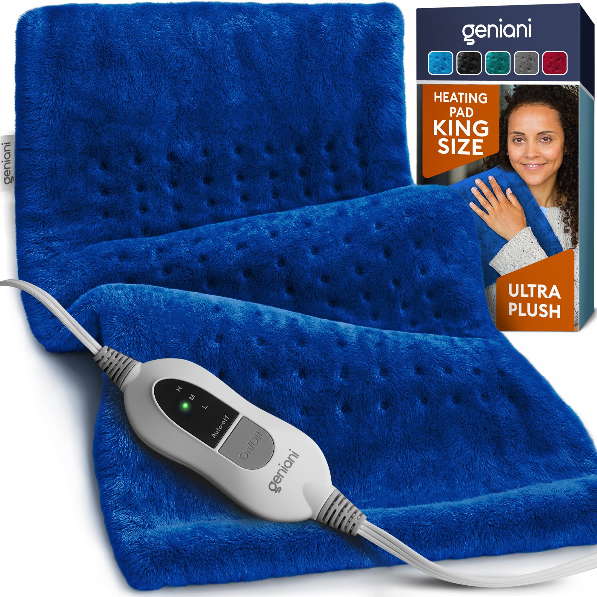 Geniani Large Electric Heating Pad for Pain Relief