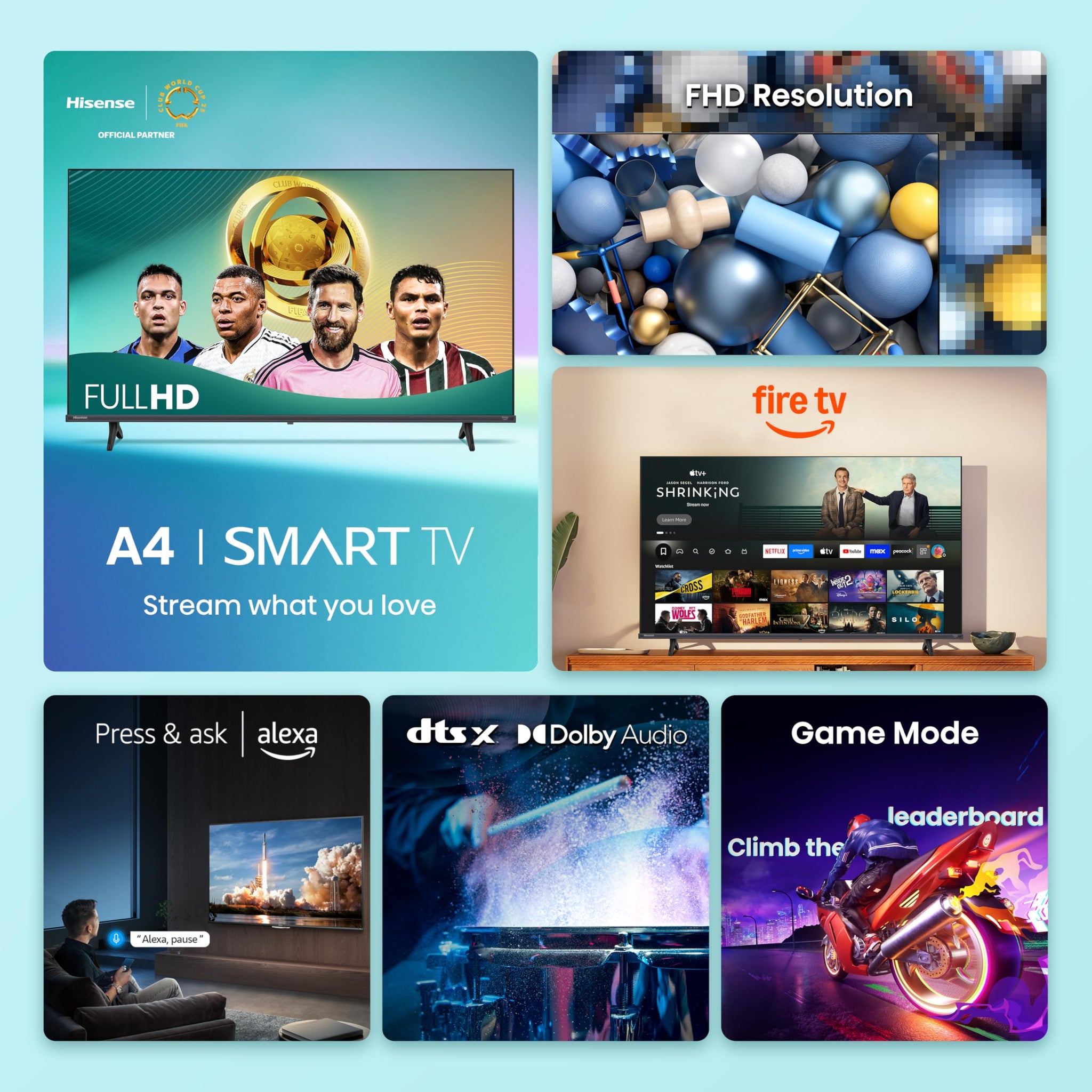 Hisense 40 Inch FHD Smart Fire TV with Alexa