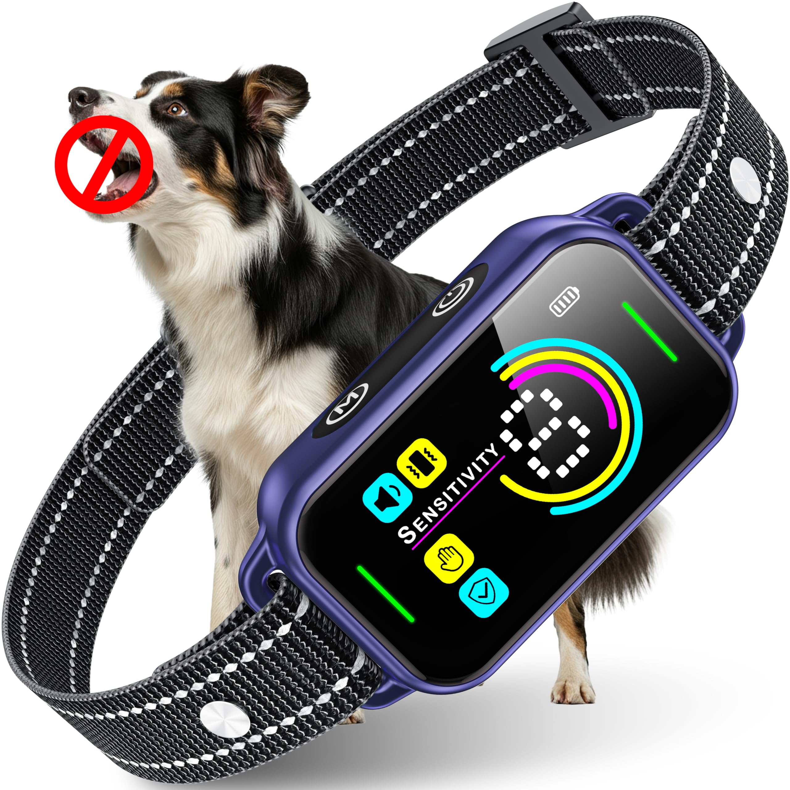 Smart Rechargeable Bark Collar for Dogs with Adjustable Sensitivity