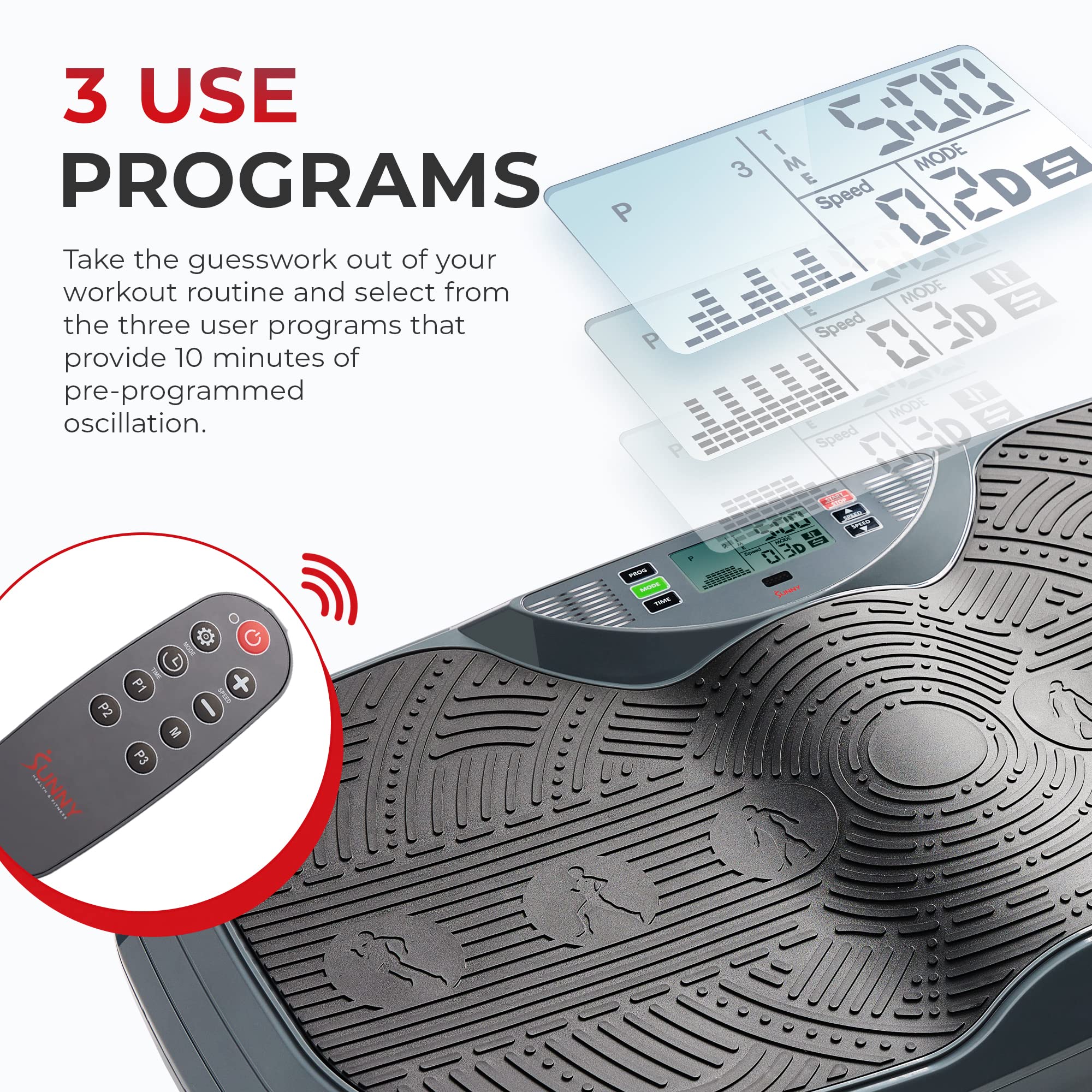 Sunny Health and Fitness Vibration Plate for Weight Loss