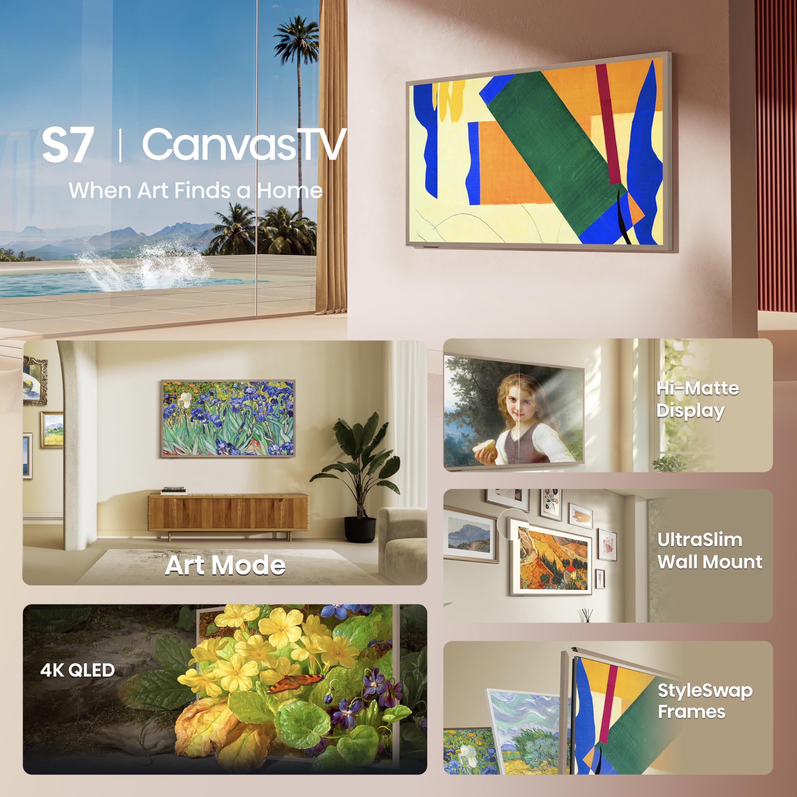 Hisense 65 Inch QLED Smart TV With Art Mode