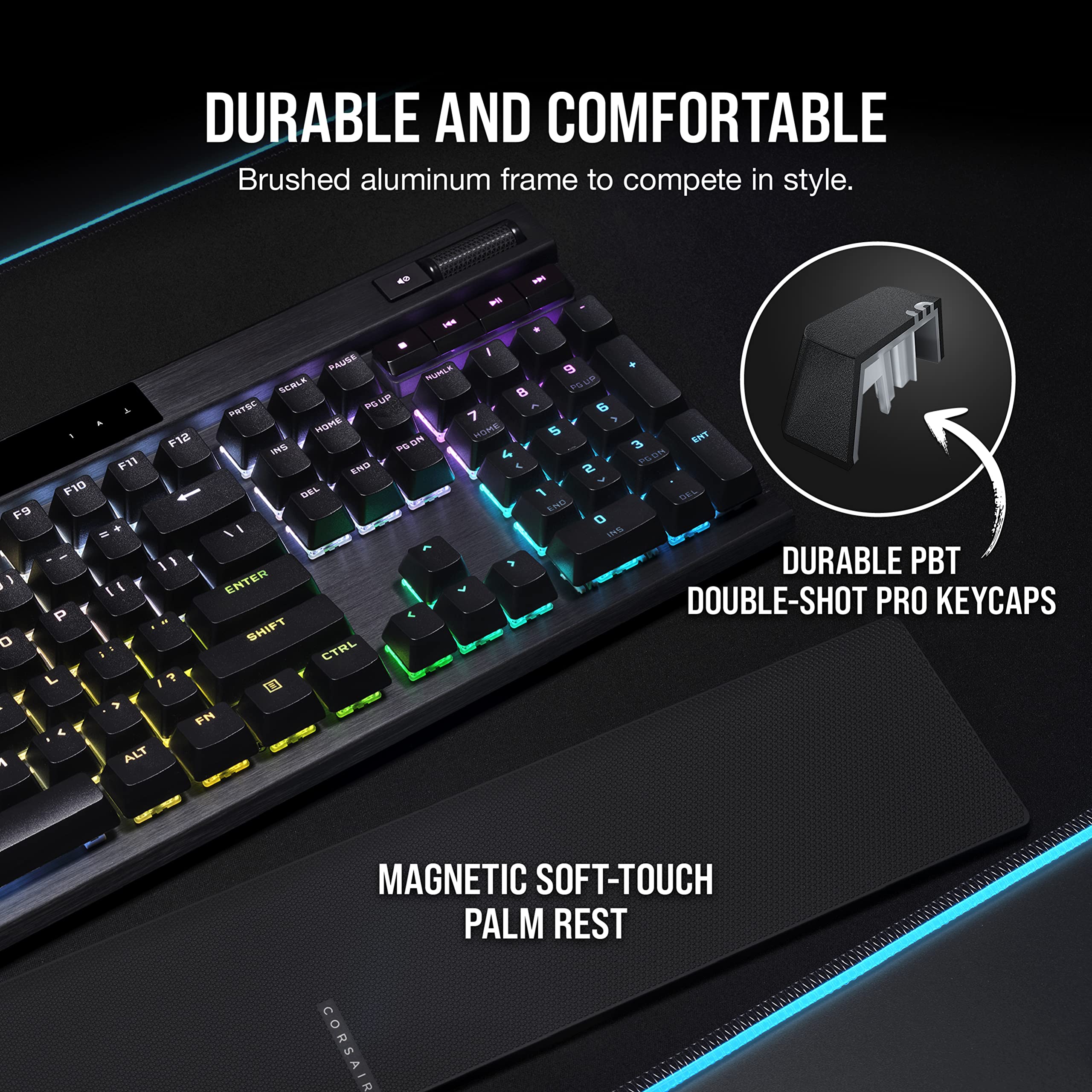 Corsair K70 RGB Pro Mechanical Gaming Keyboard With Hyper Polling
