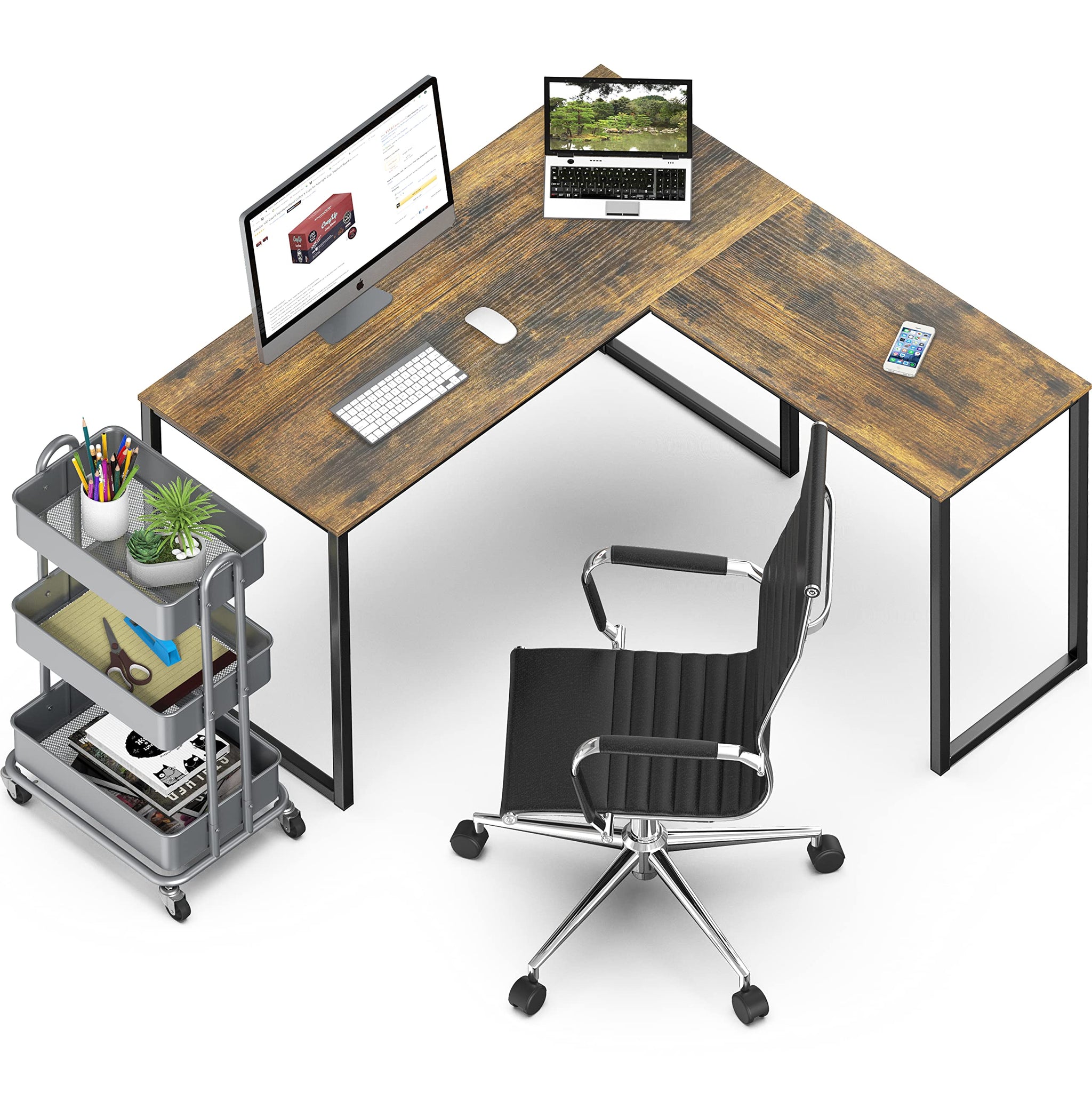 L Shape Home Office Desk for Maximal Workspace