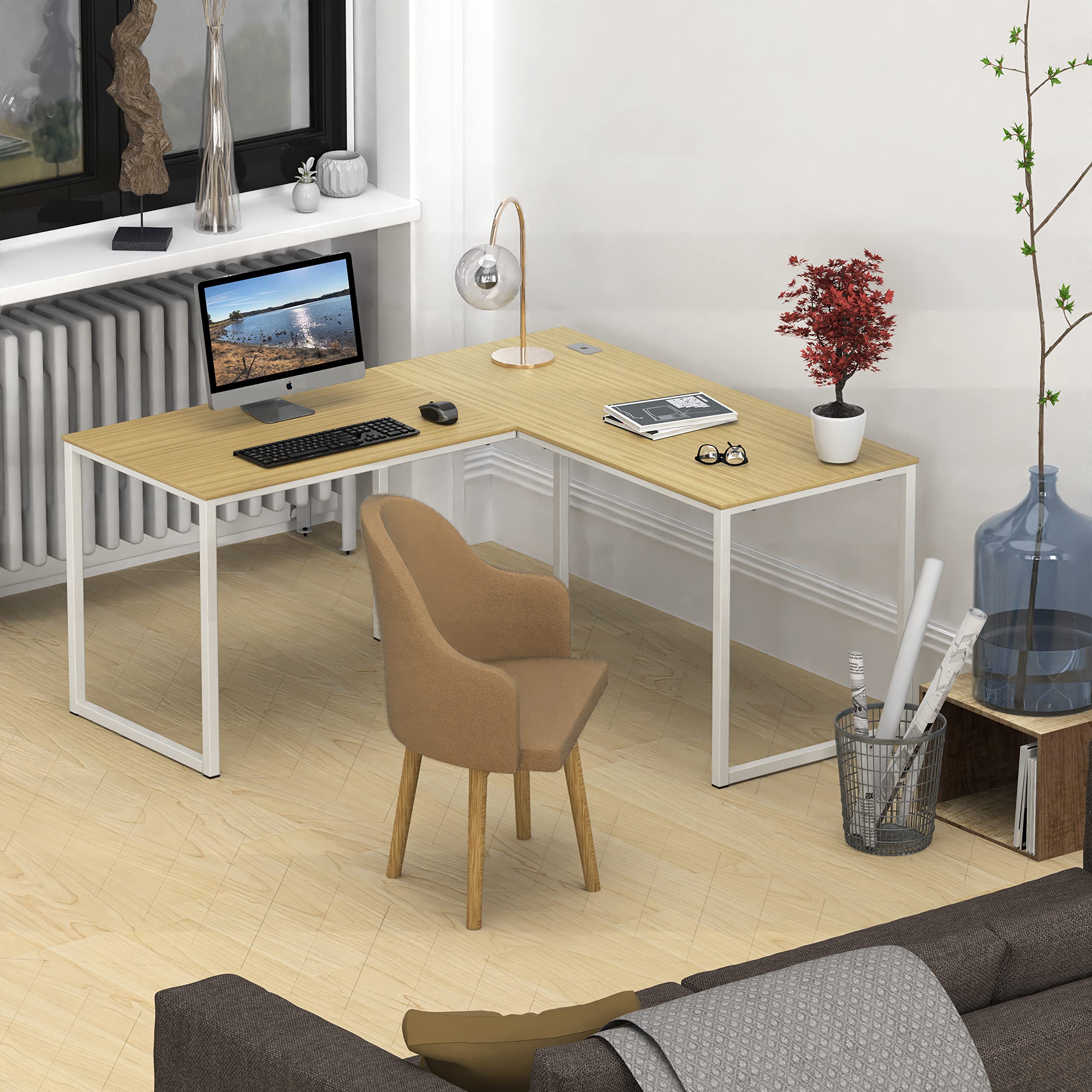 L Shape Home Office Desk for Maximal Workspace