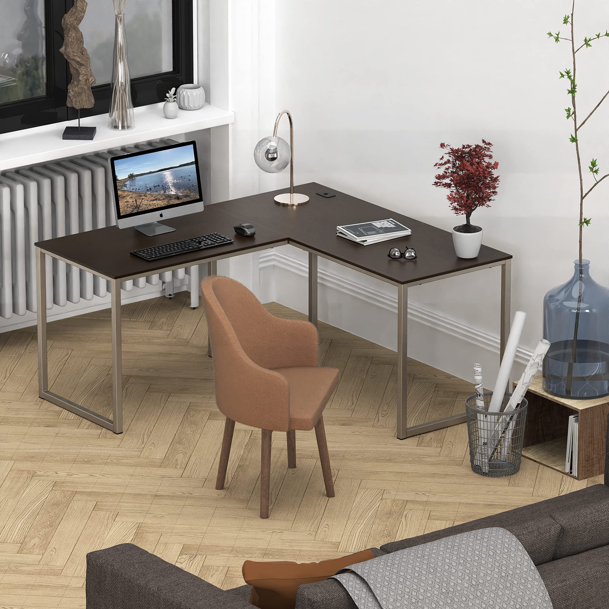 L Shape Home Office Desk for Maximal Workspace
