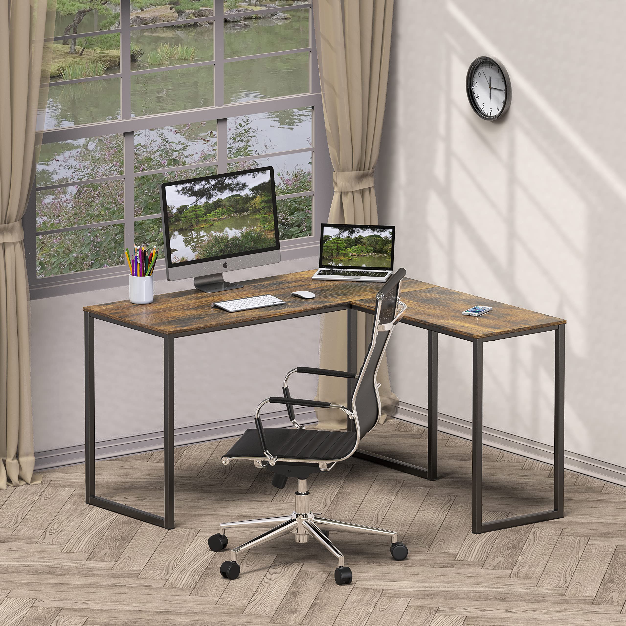 L Shape Home Office Desk for Maximal Workspace