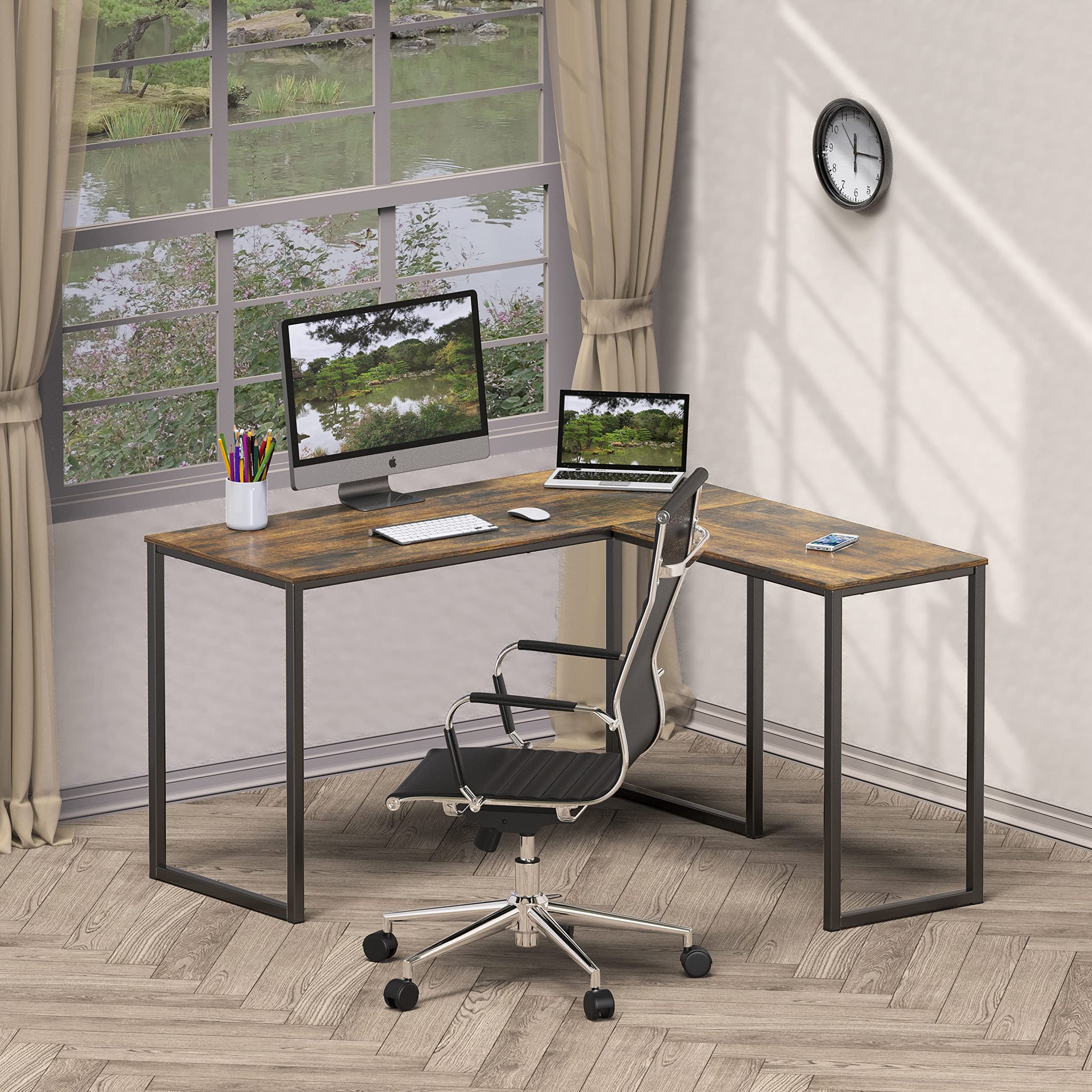 L Shape Home Office Desk for Maximal Workspace