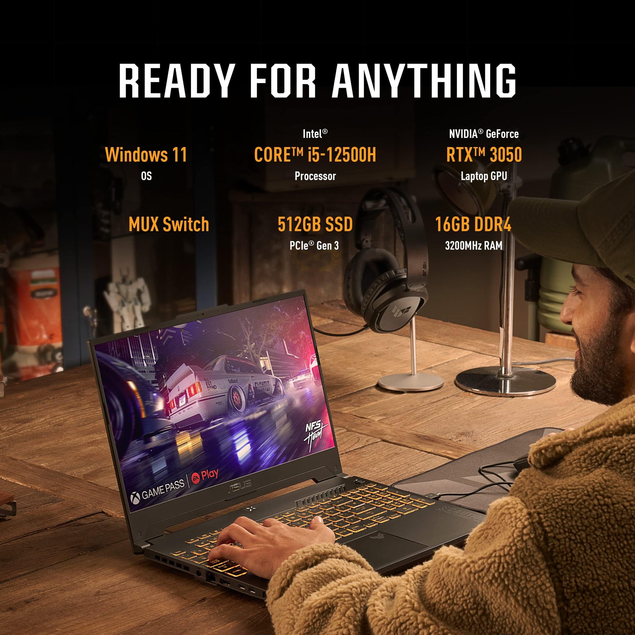 ASUS TUF Dash 15 Gaming Laptop with 144Hz Display