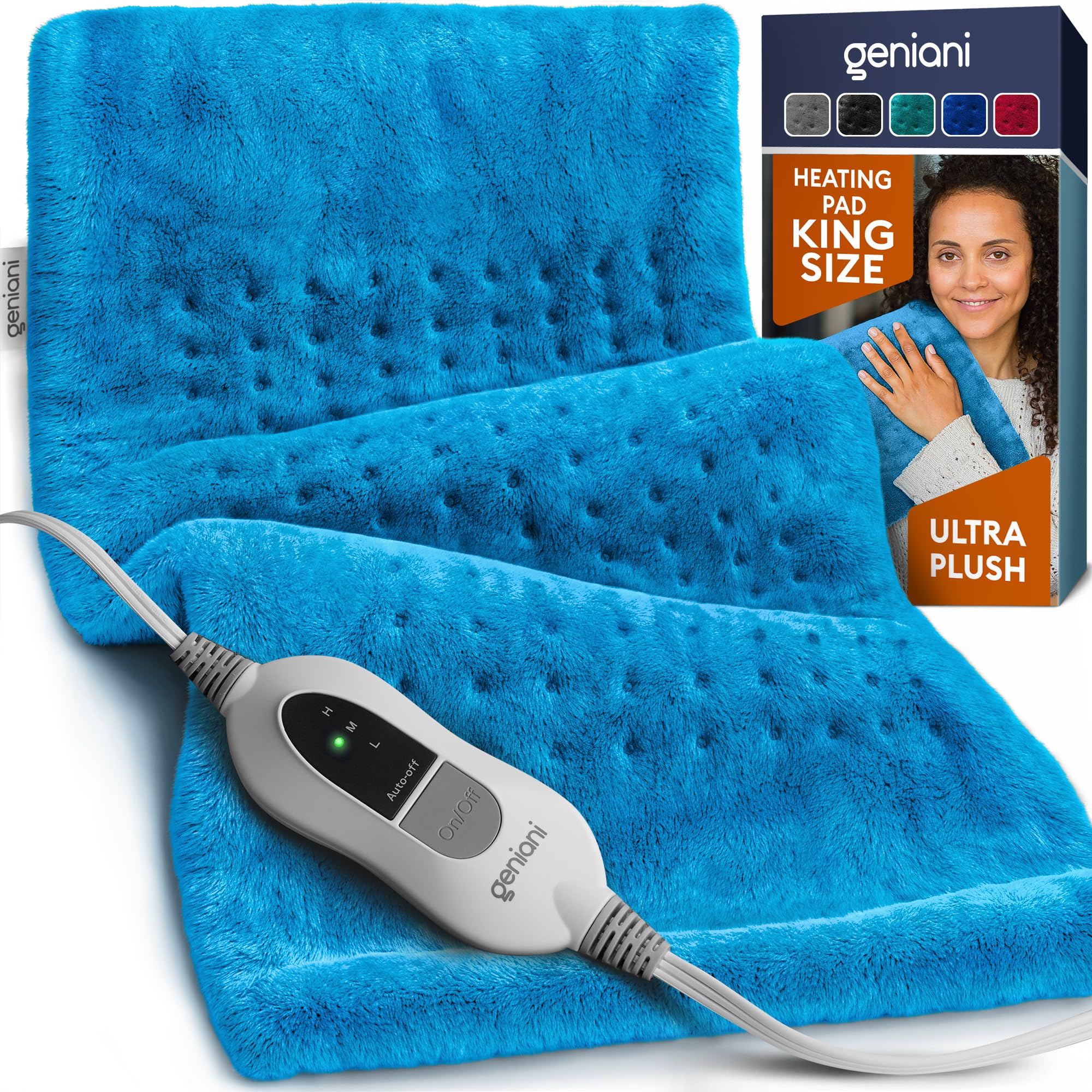 Geniani Large Electric Heating Pad for Pain Relief