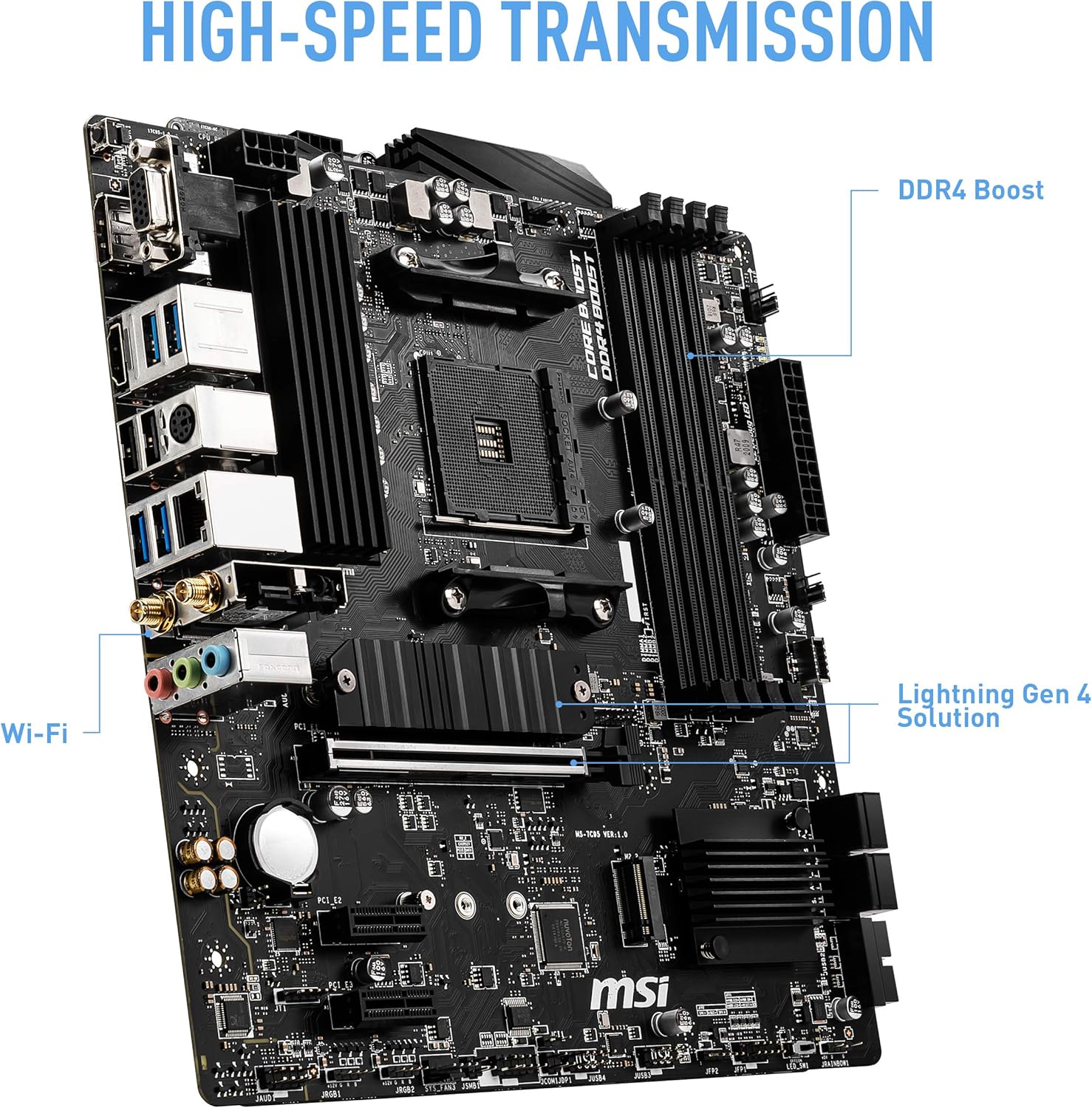 MSI B550M PRO-VDH WiFi Motherboard for AMD Ryzen Performance