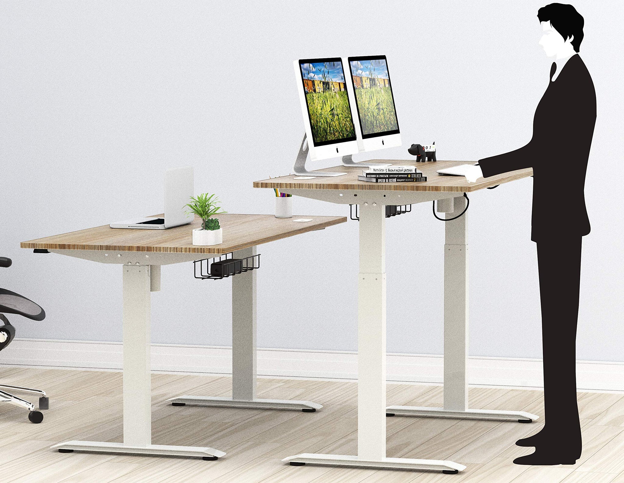 Height Adjustable Standing Desk with Memory Preset Feature