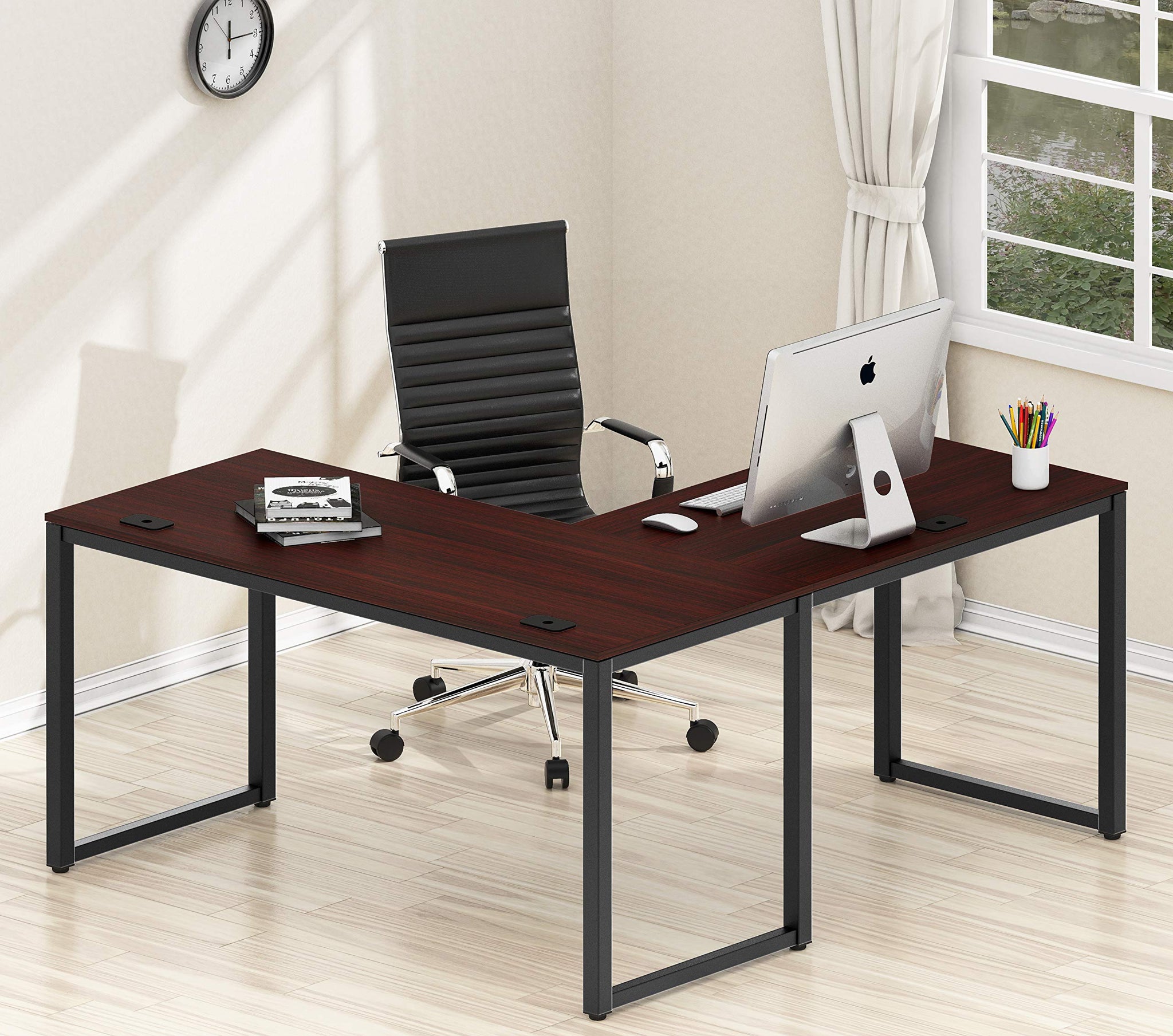 Commercial-Grade L-Shape Corner Desk for Efficient Workspaces