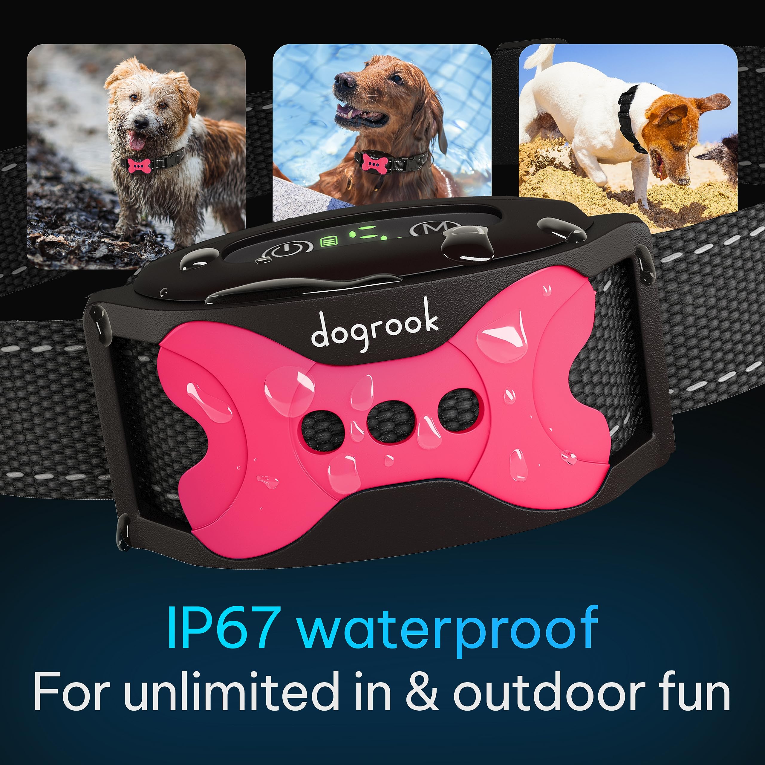Rechargeable Dog Bark Collar with Beep and Vibration