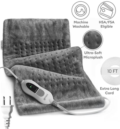 Geniani Large Electric Heating Pad for Pain Relief
