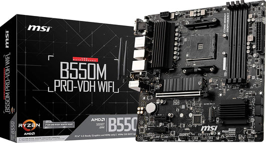 MSI B550M PRO-VDH WiFi Motherboard for AMD Ryzen Performance