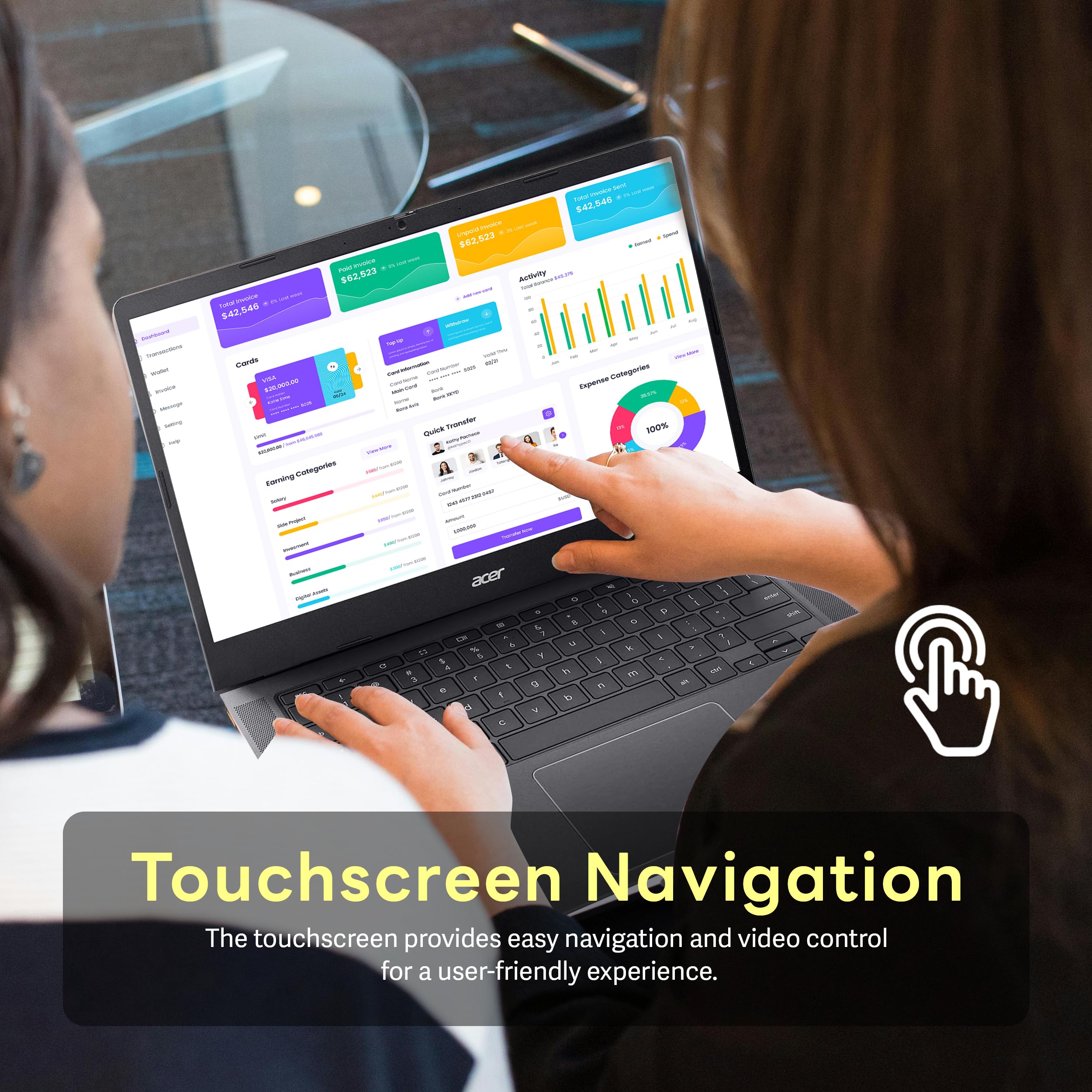 Acer Chromebook 315 Laptop With Full HD Display