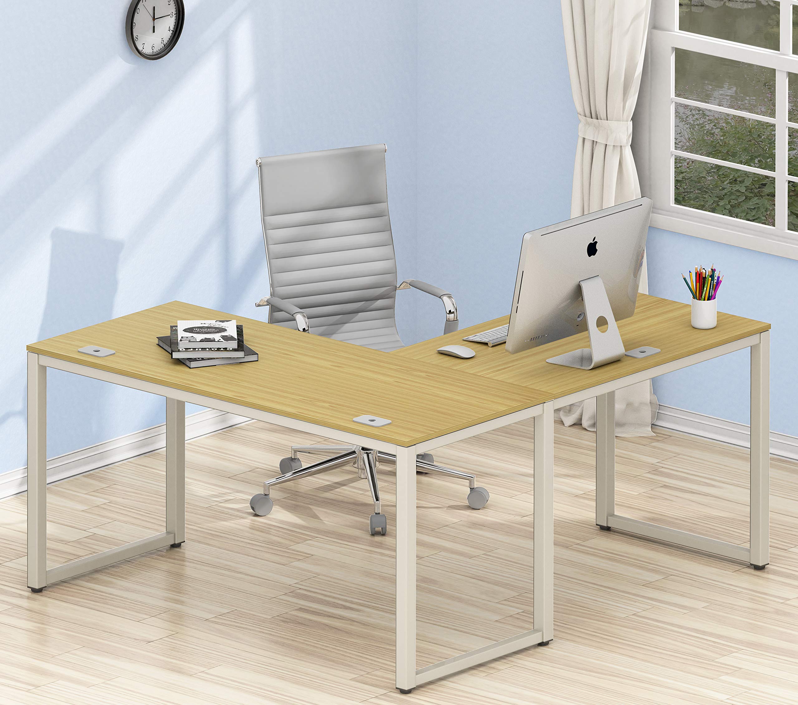 Commercial-Grade L-Shape Corner Desk for Efficient Workspaces
