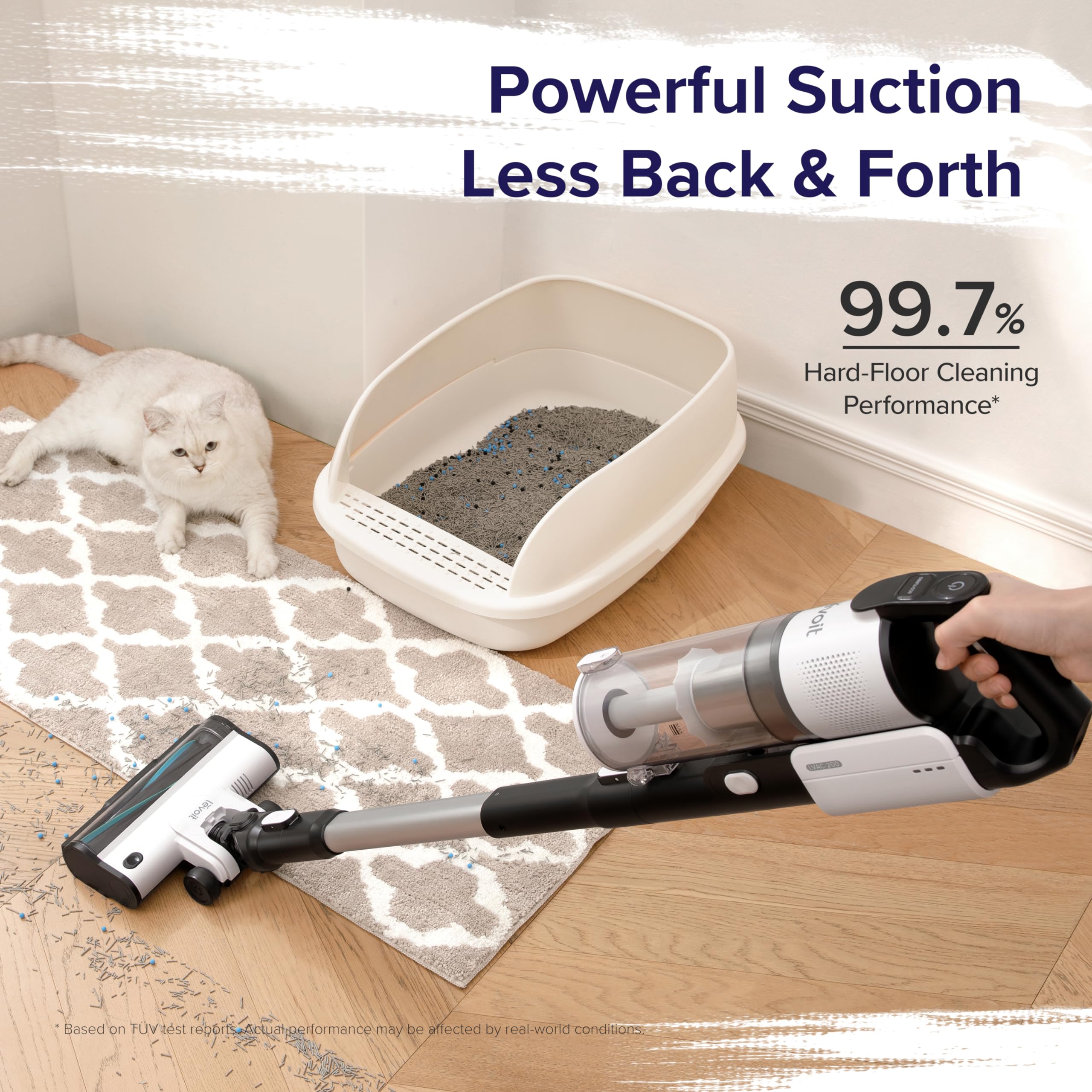 Levoit Cordless Vacuum Cleaner with Tangle Resistant Design