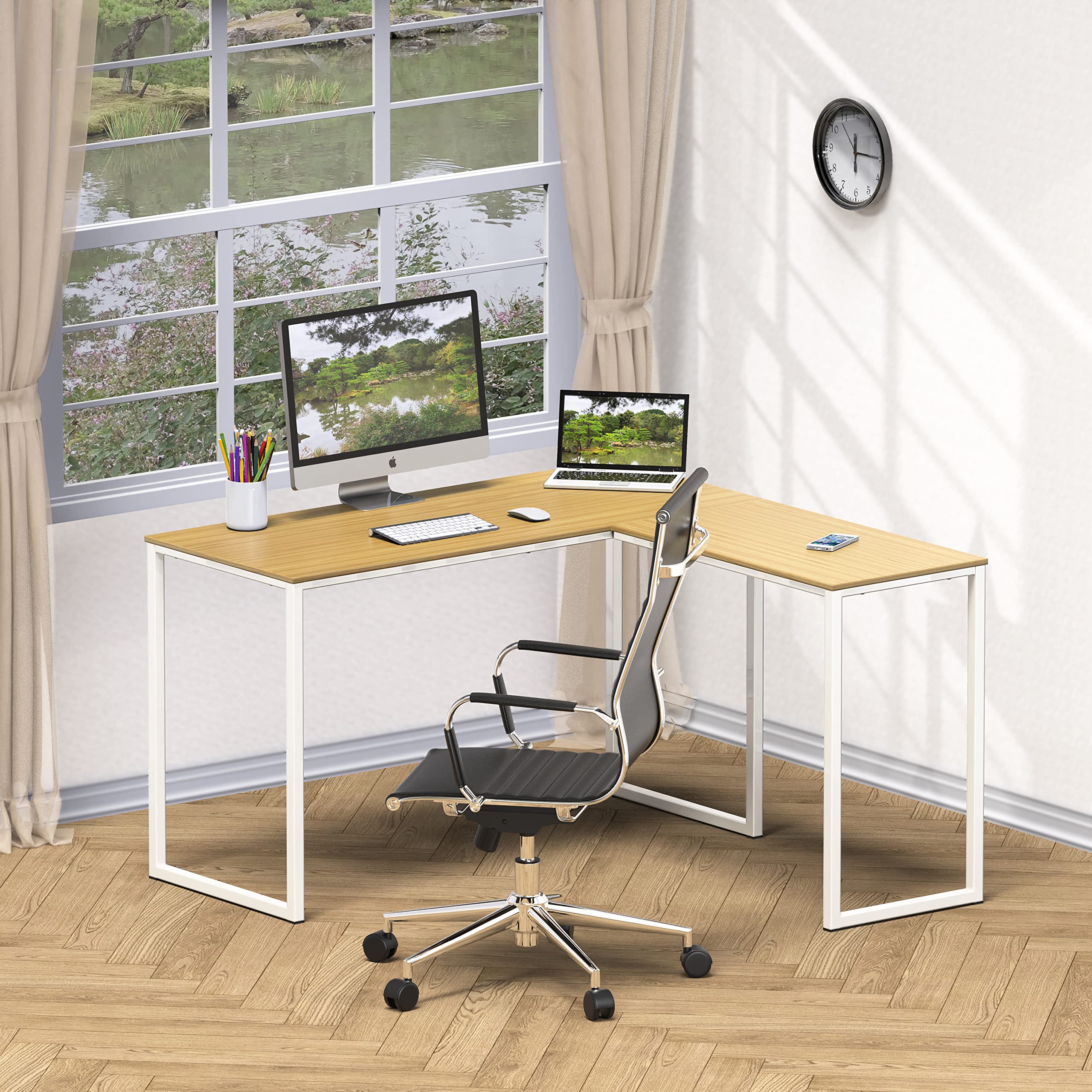 L Shape Home Office Desk for Maximal Workspace