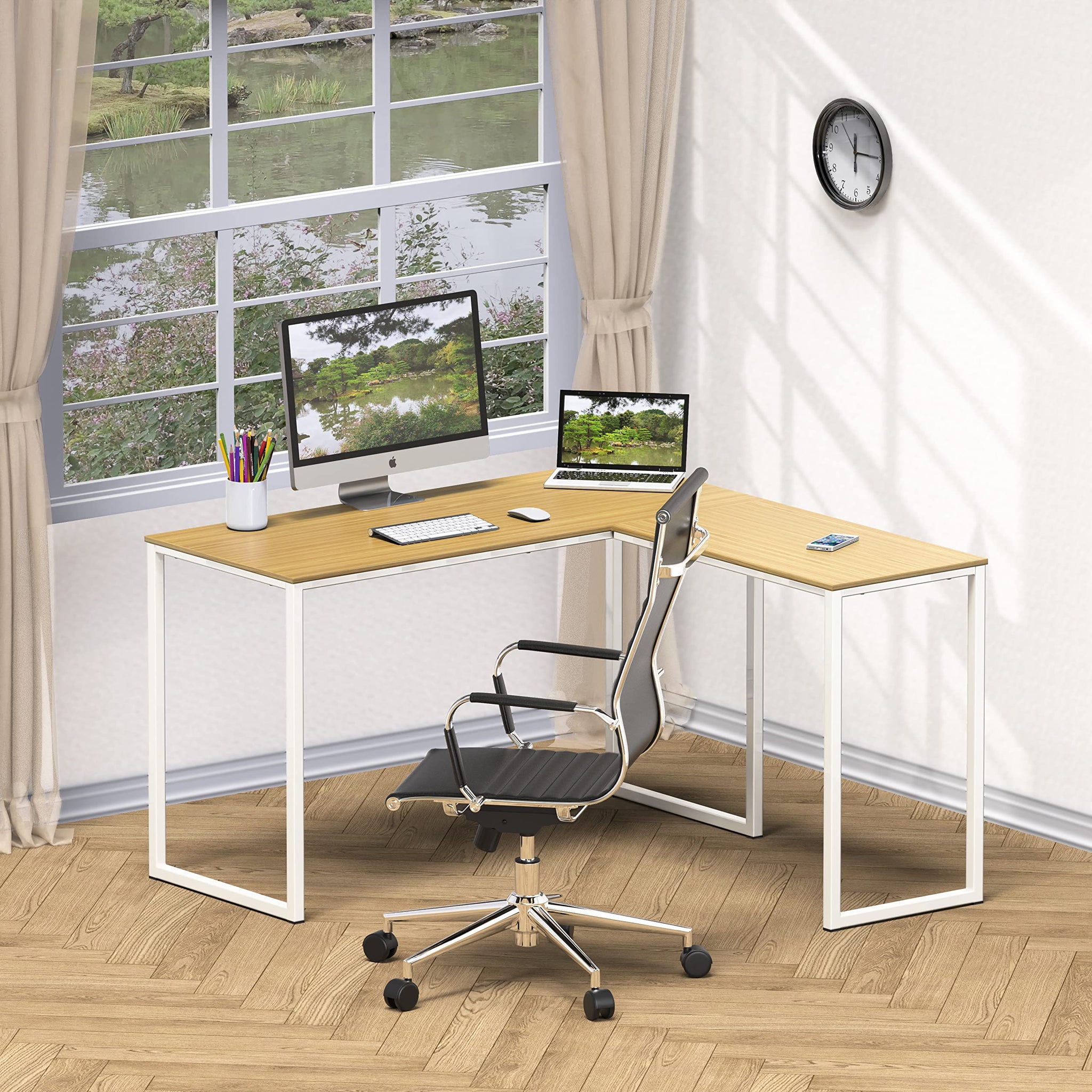 L Shape Home Office Desk for Maximal Workspace