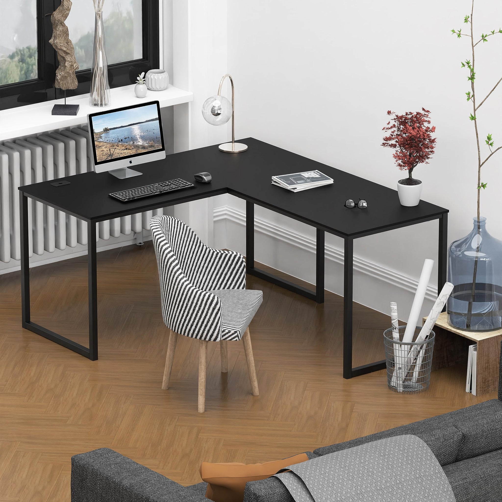 L Shape Home Office Desk for Maximal Workspace