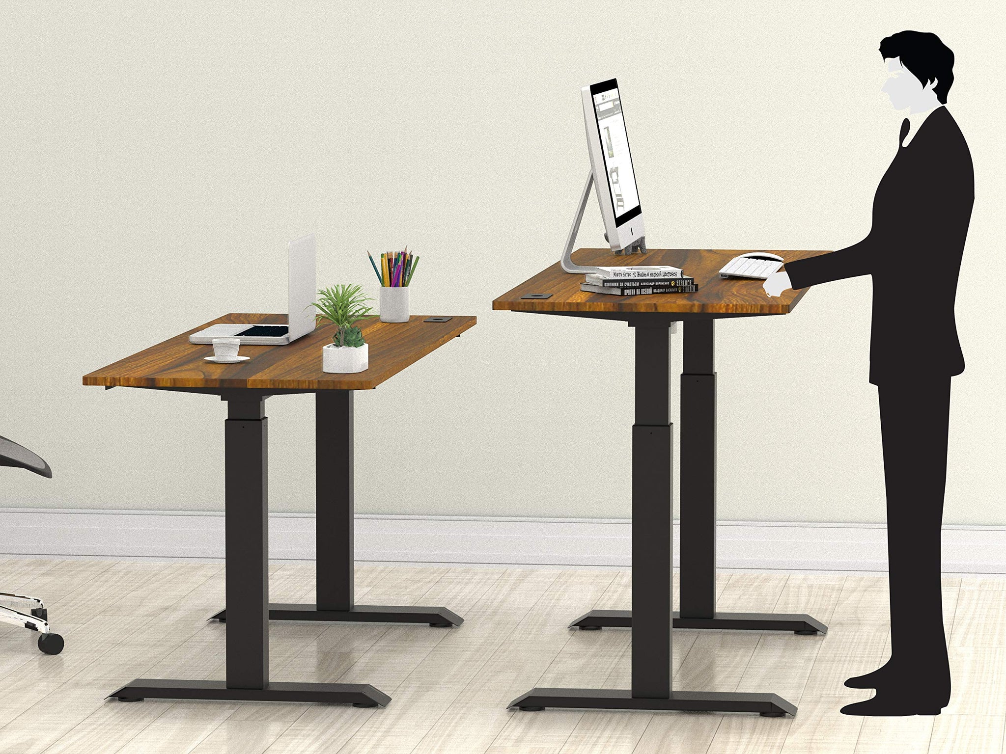 Height Adjustable Standing Desk with Memory Preset Feature