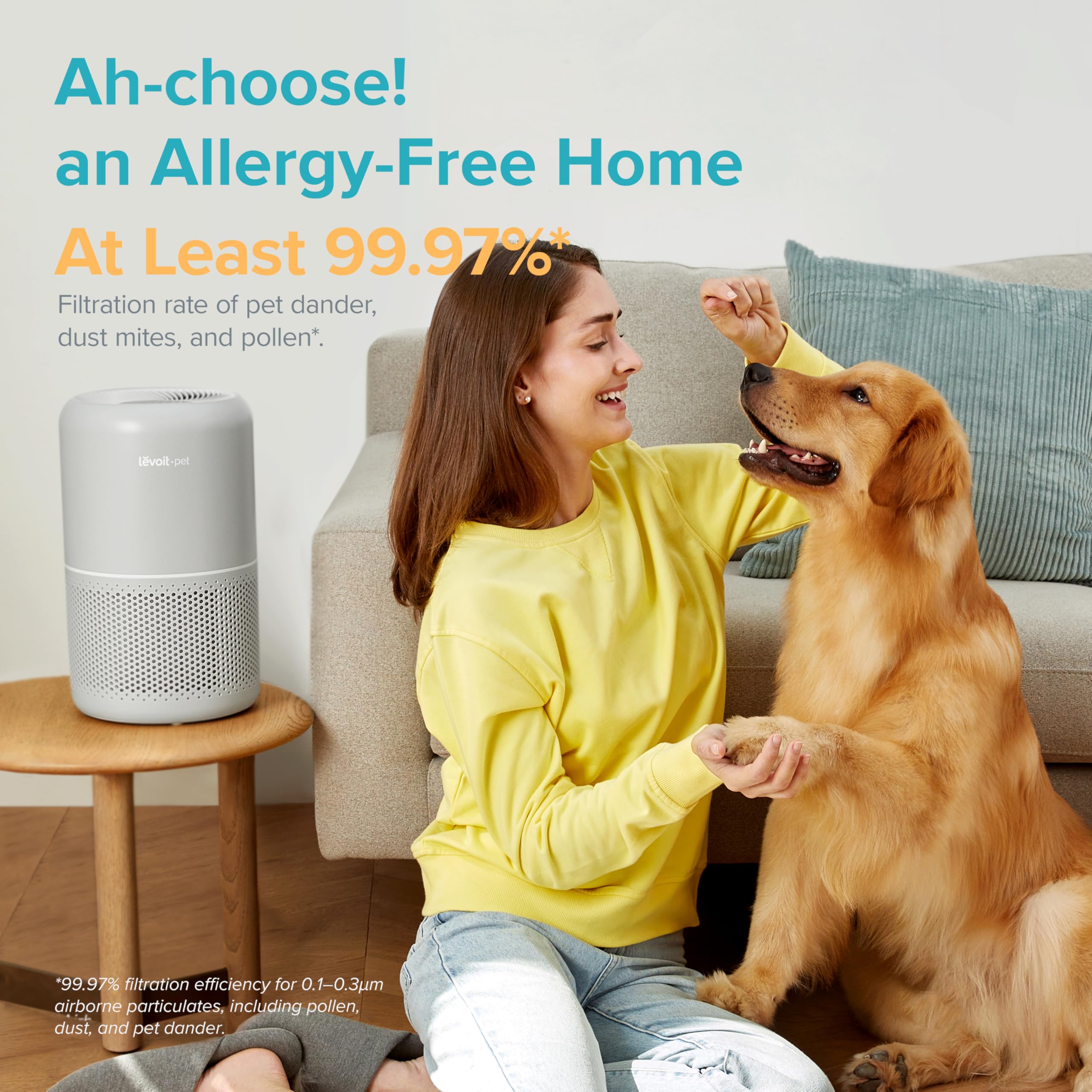 Levoit Air Purifier for Home Allergies and Pet Hair