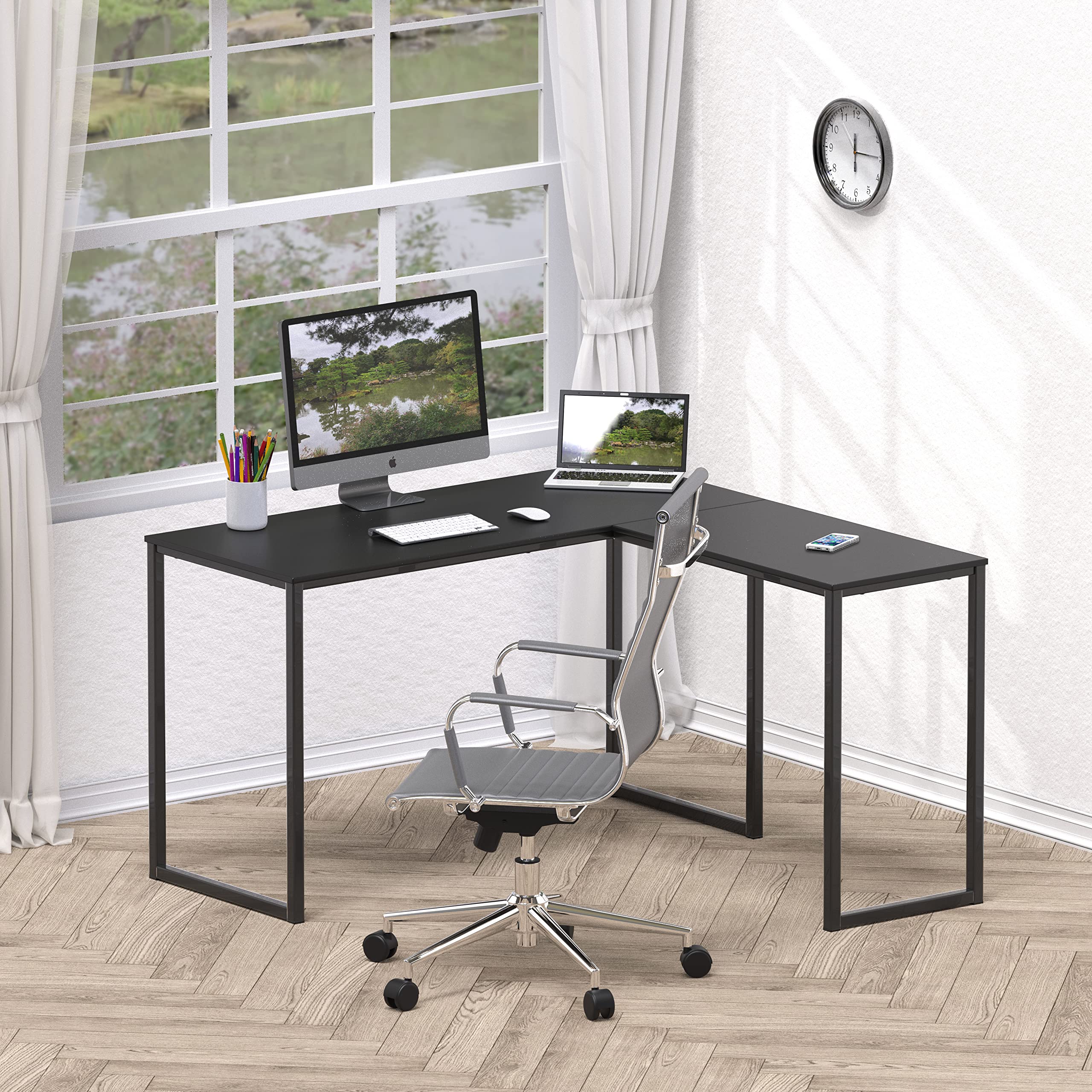 L Shape Home Office Desk for Maximal Workspace