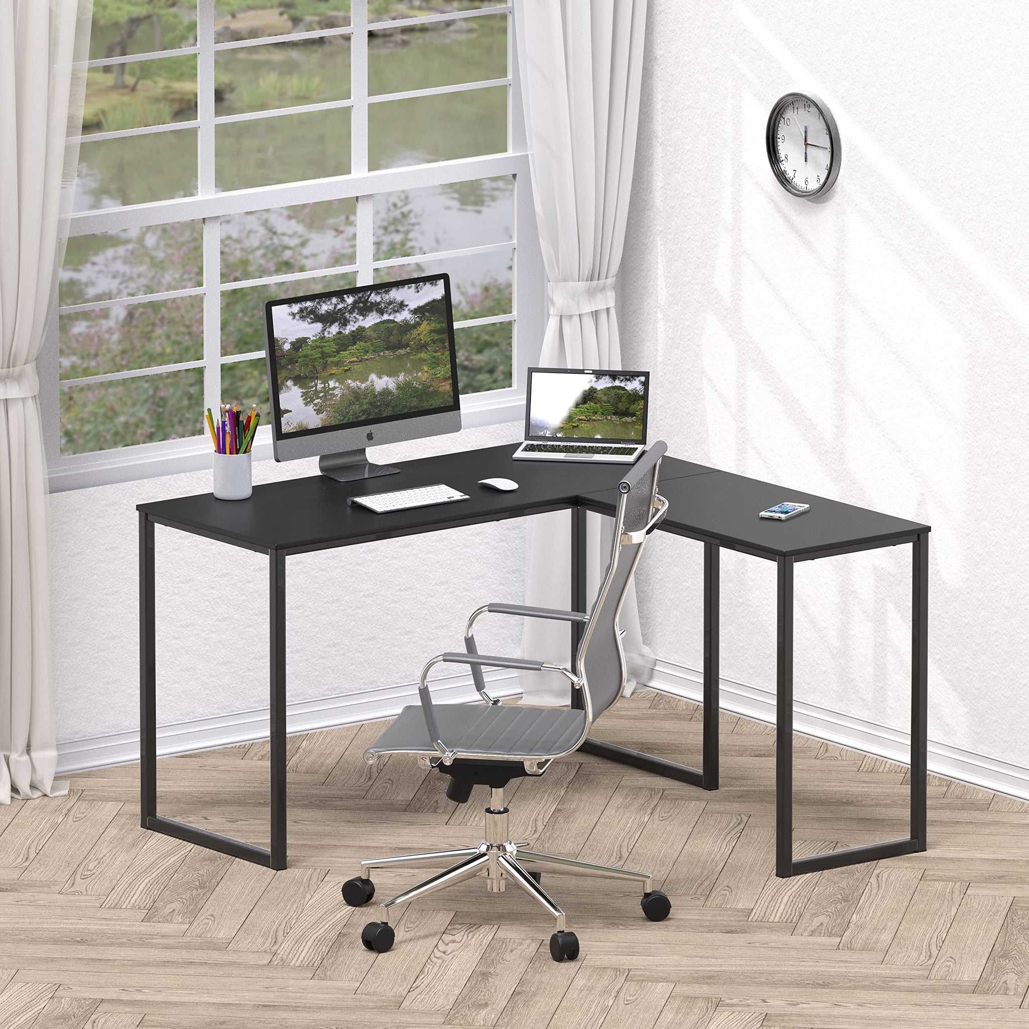 L Shape Home Office Desk for Maximal Workspace