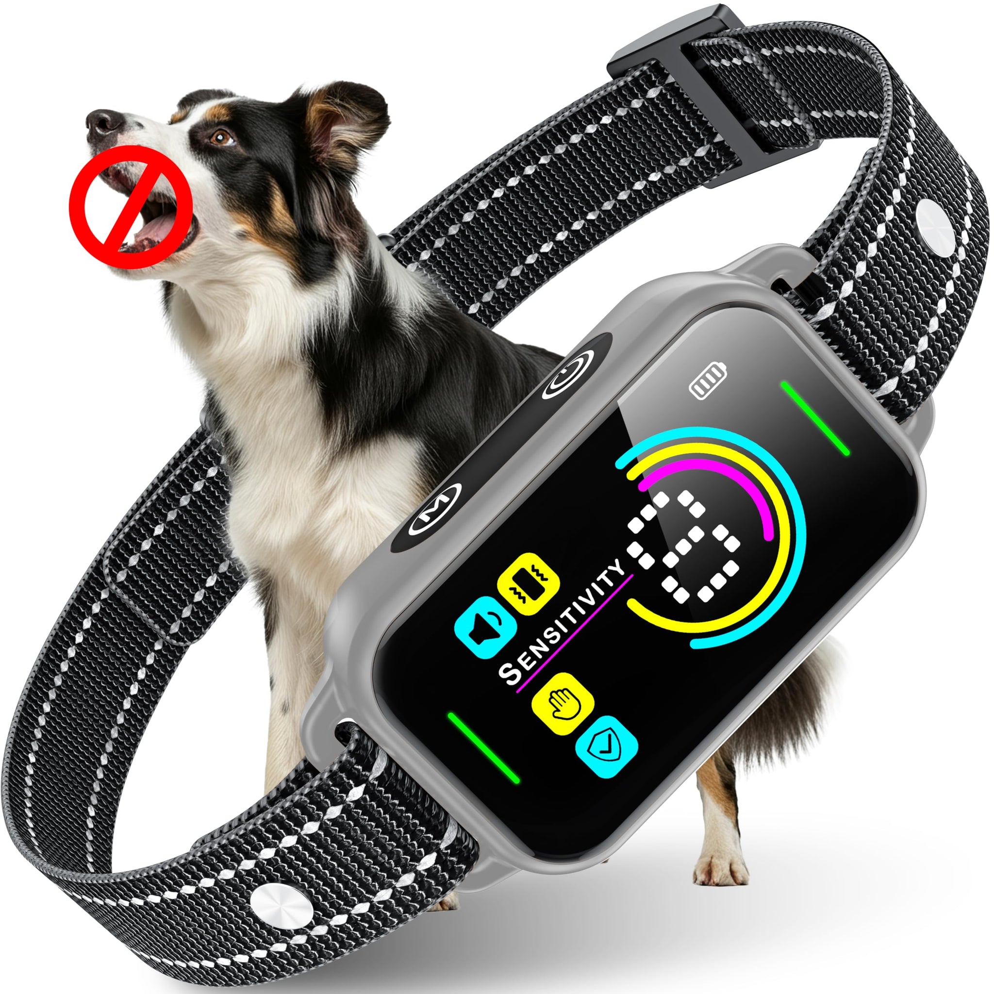 Smart Rechargeable Bark Collar for Dogs with Adjustable Sensitivity
